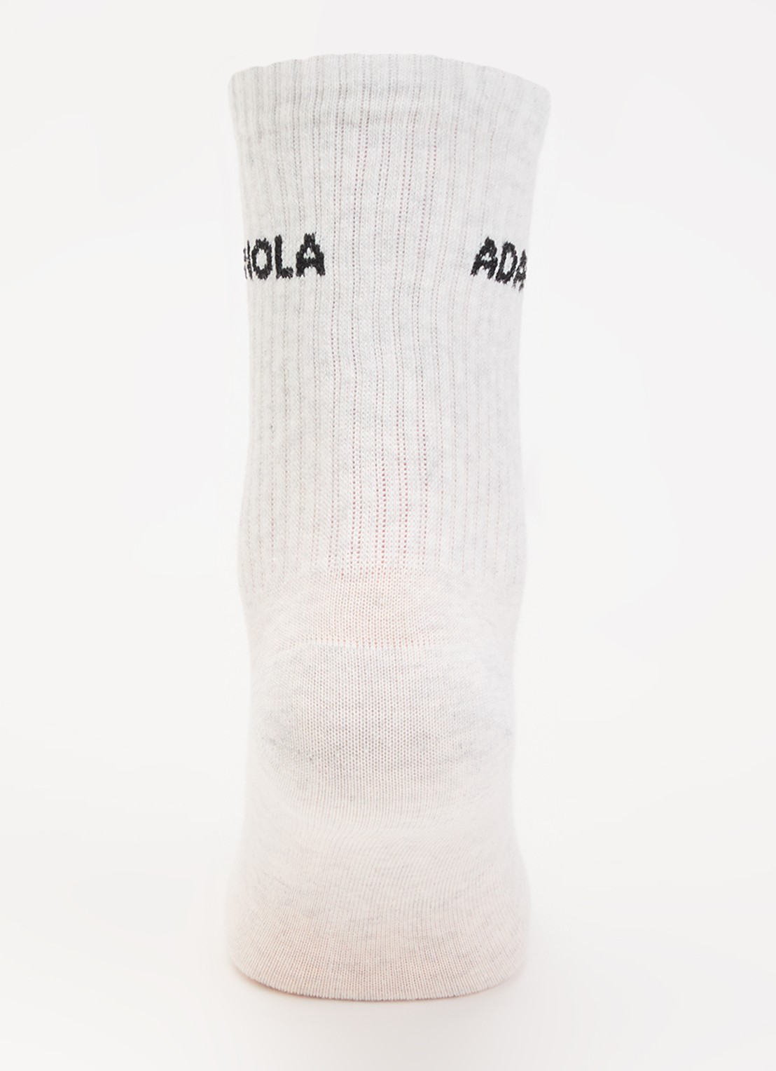 Adanola Sokken met logoborduring in  3-pack  - voorkant 3 grijsmele