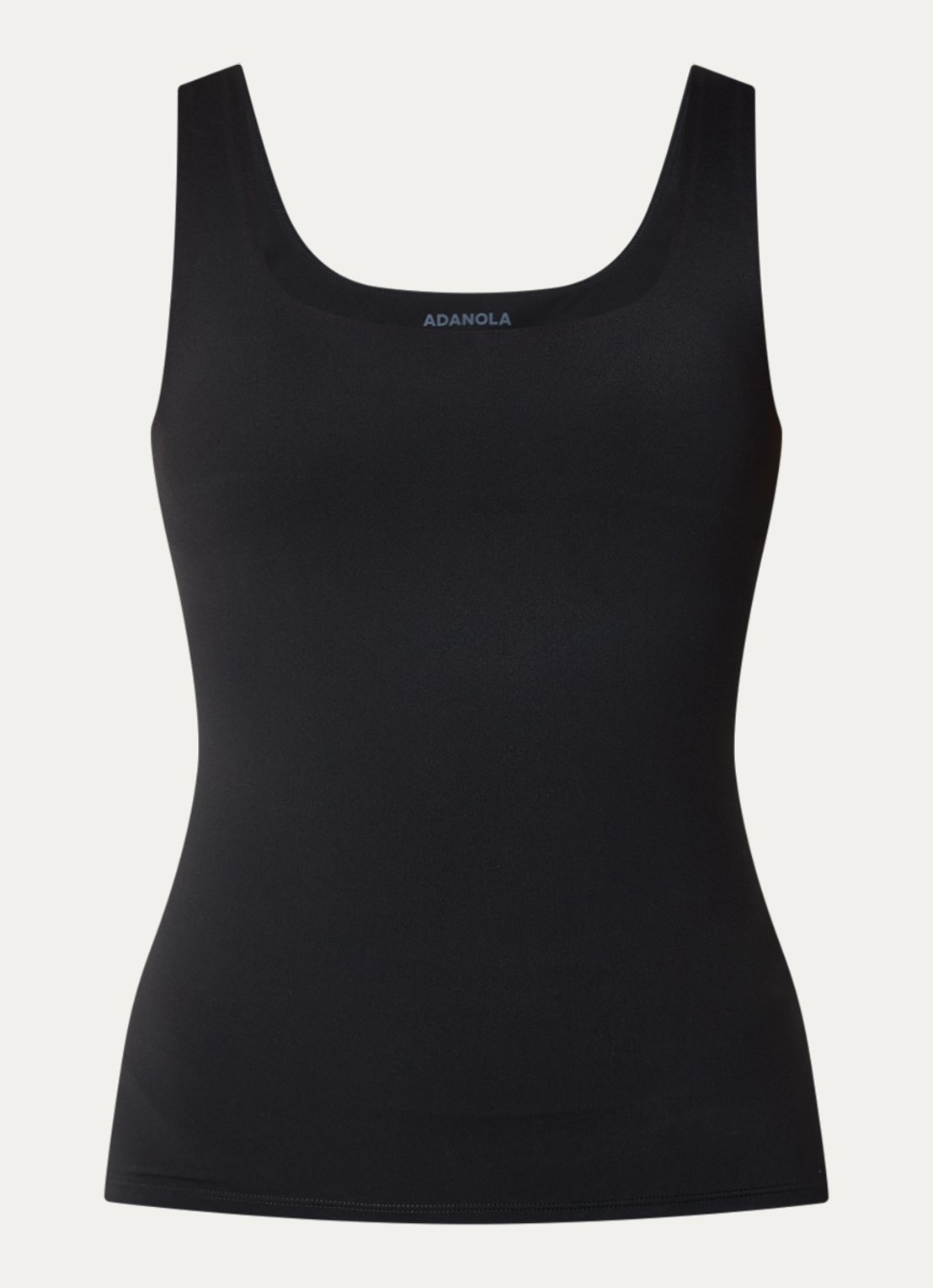 Adanola Ultimate singlet met uitneembare vulling - voorkant zwart
