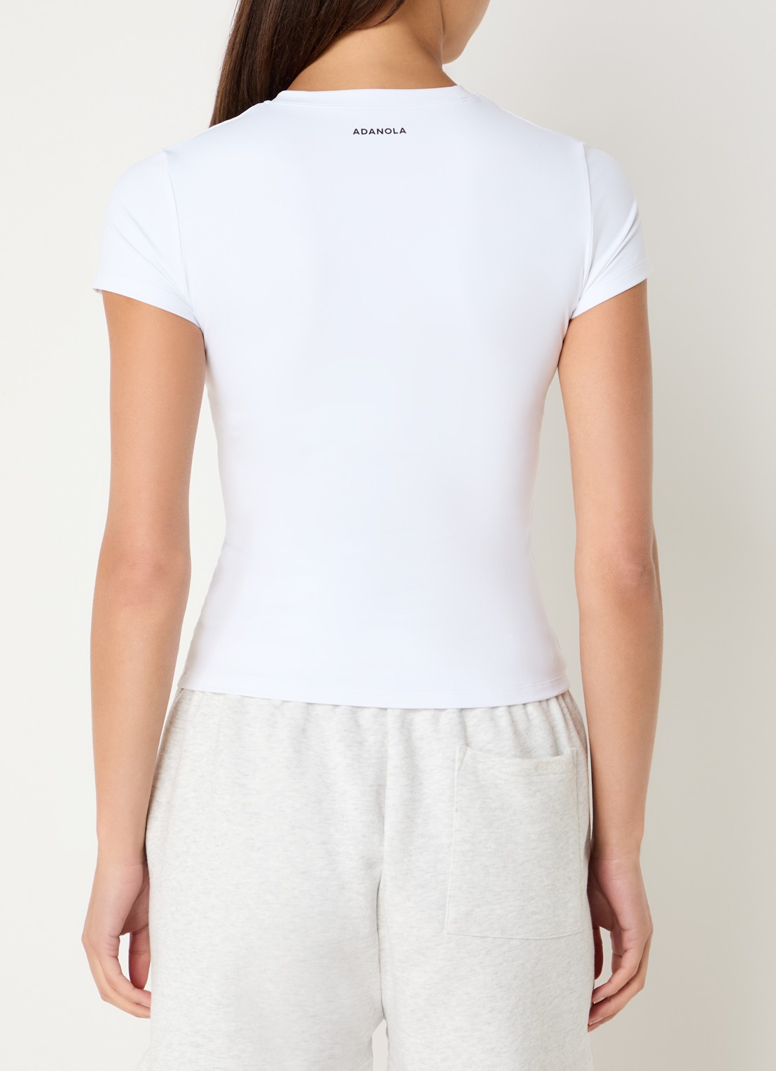 Adanola Ultimate trainings T-shirt met stretch - achterkant wit