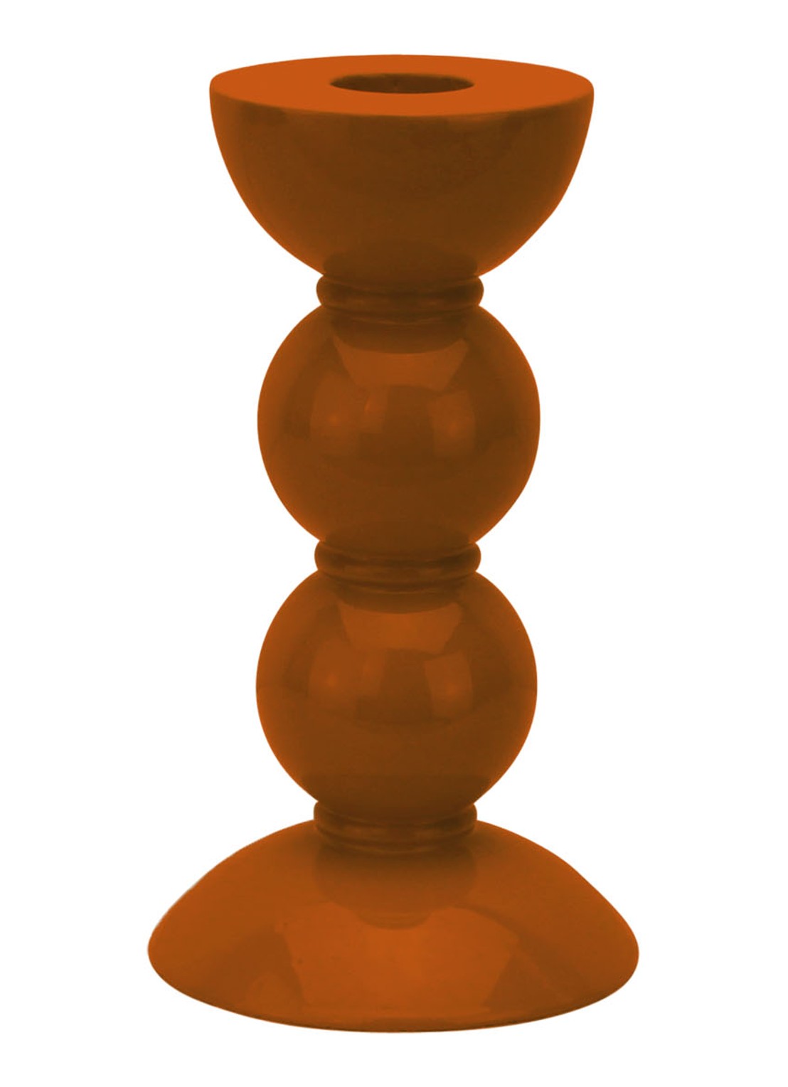 Addison Ross Bobbin kandelaar 14 cm - voorkant orange