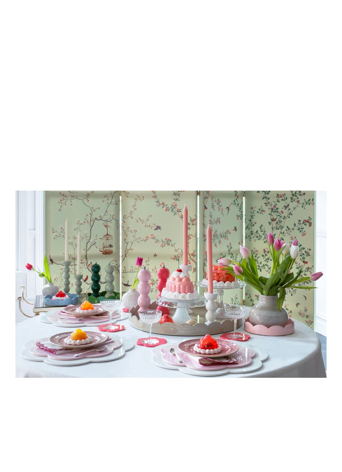 Addison Ross Bobbin peper / zoutmolen 22 cm - detail 3 roze