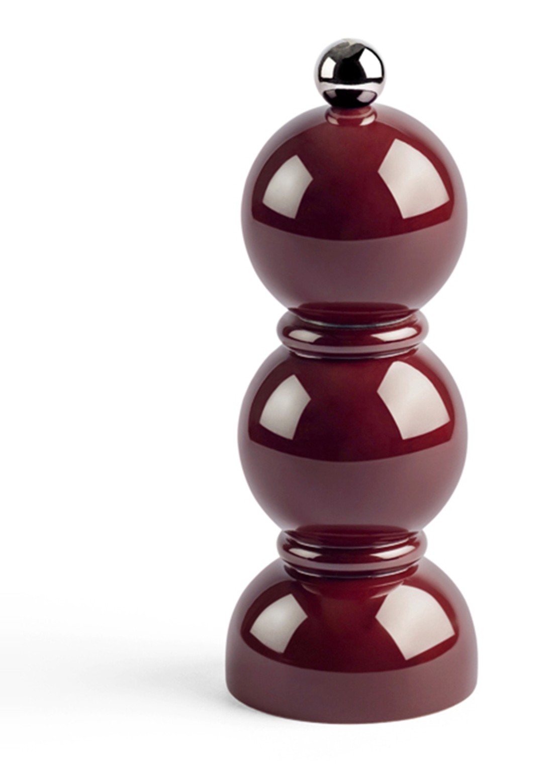 Addison Ross Bobbin zout- en pepermolen 14 cm - voorkant rood