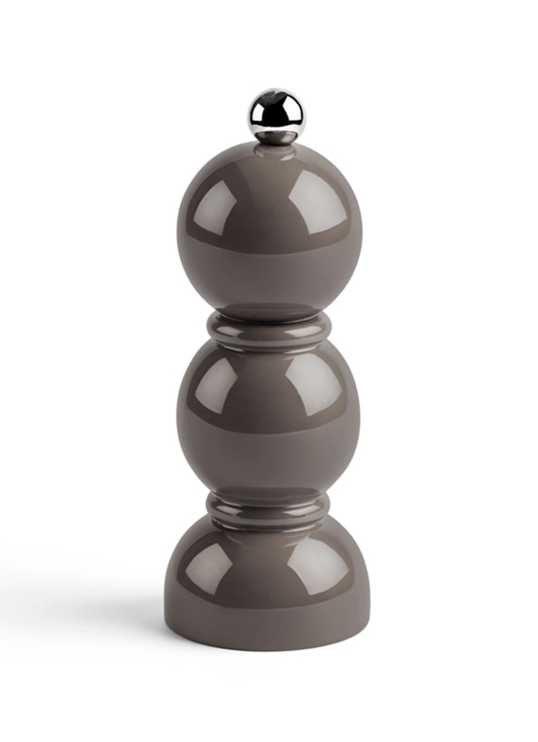 Addison Ross Bobbin zout- en pepermolen 14 cm - voorkant 4 grijs