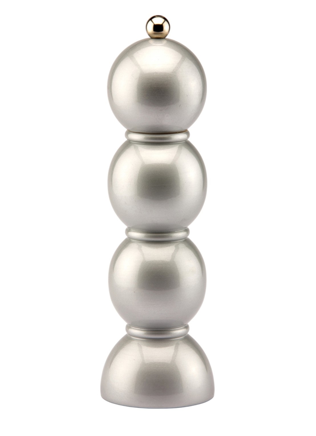 Addison Ross Bobbin zout- en pepermolen 24 cm - voorkant zilver
