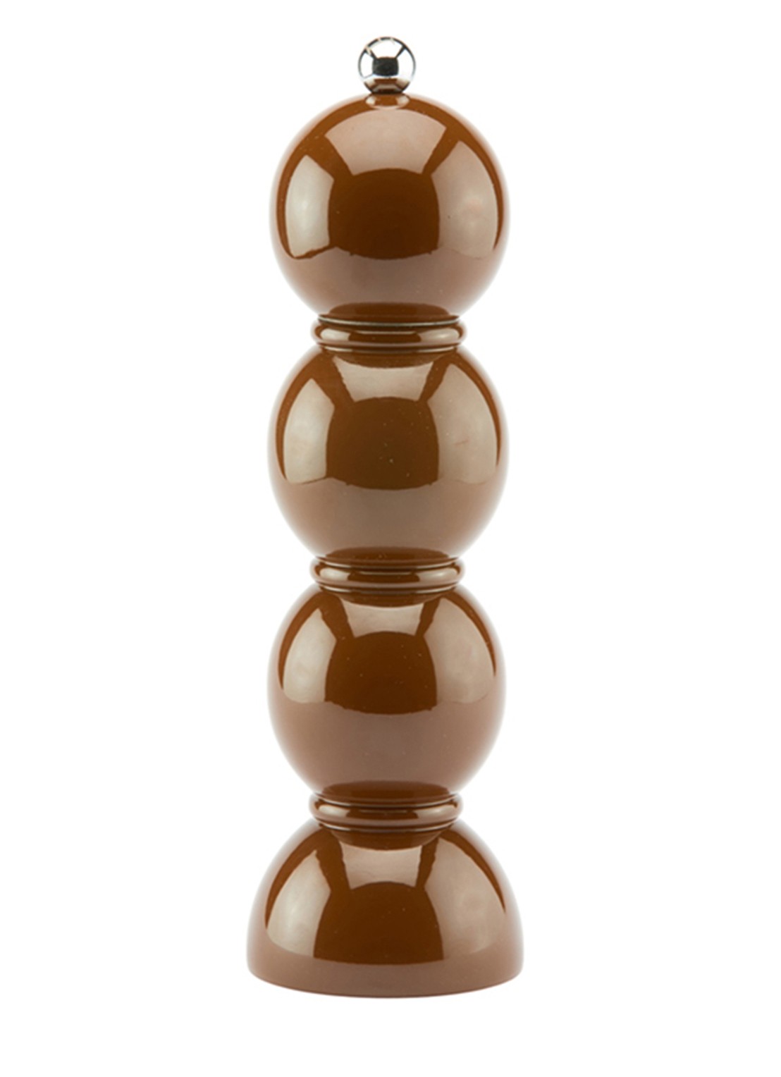 Addison Ross Bobbin zout- en pepermolen 24 cm - voorkant chocoladebruin
