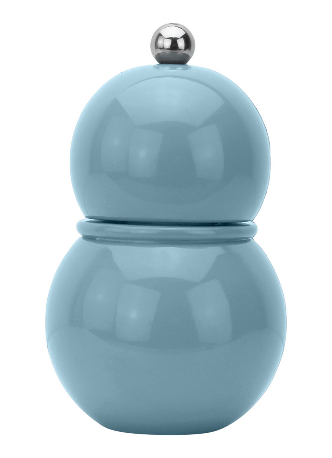 Addison Ross Chubby peper / zoutmolen 12 cm          - voorkant blauw