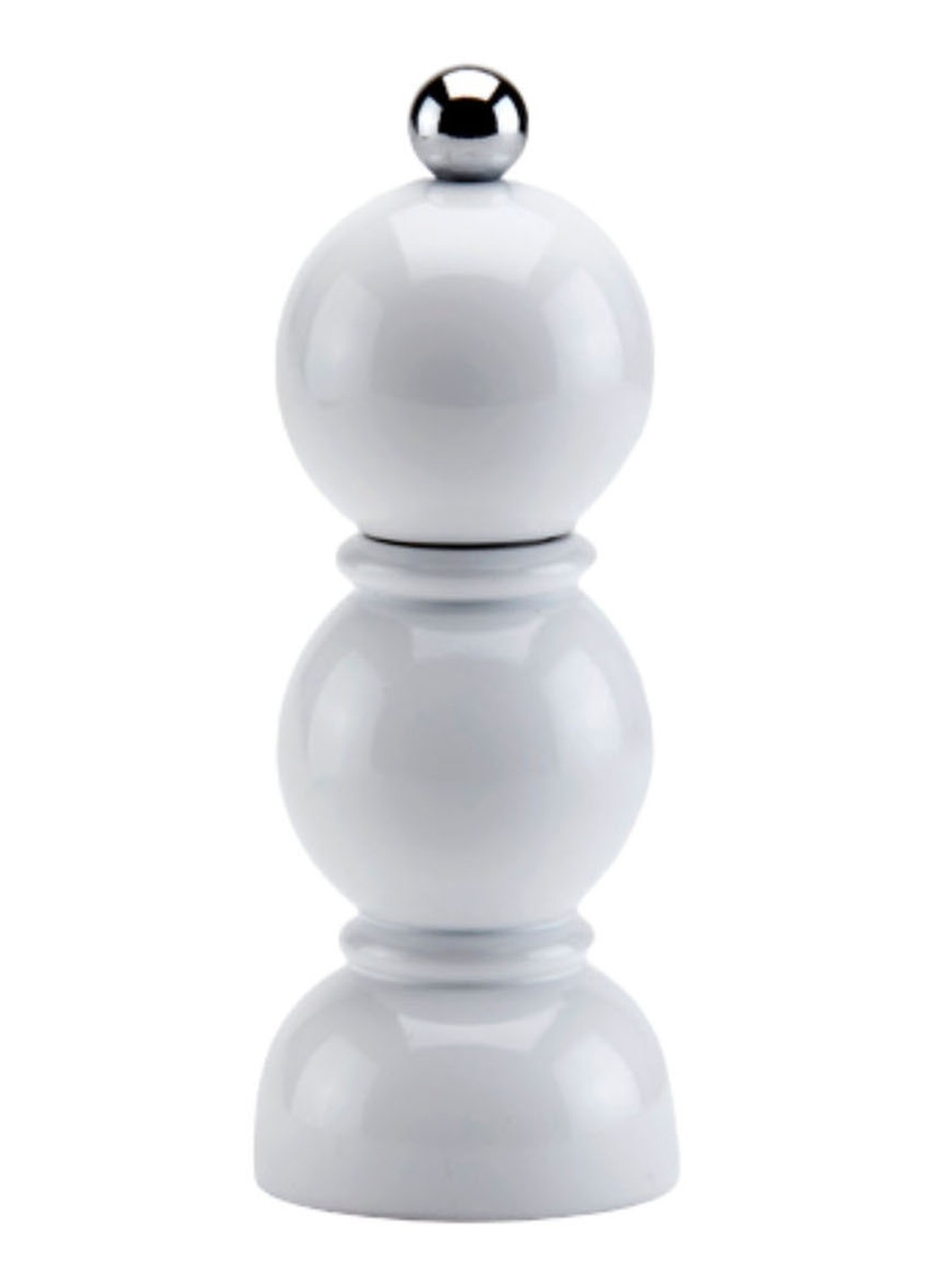 Addison Ross Mini Bobbin peper / zoutmolen 14 cm - voorkant 2 wit