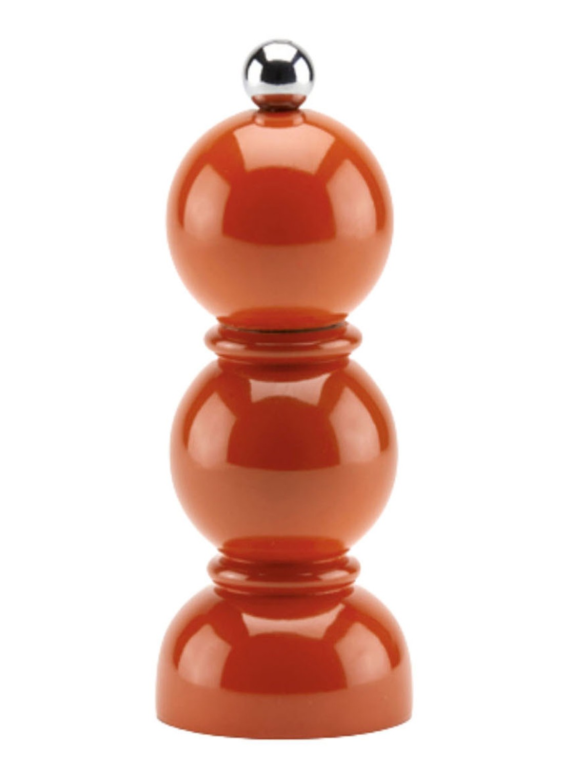 Addison Ross Mini Bobbin peper / zoutmolen 14 cm - voorkant orange