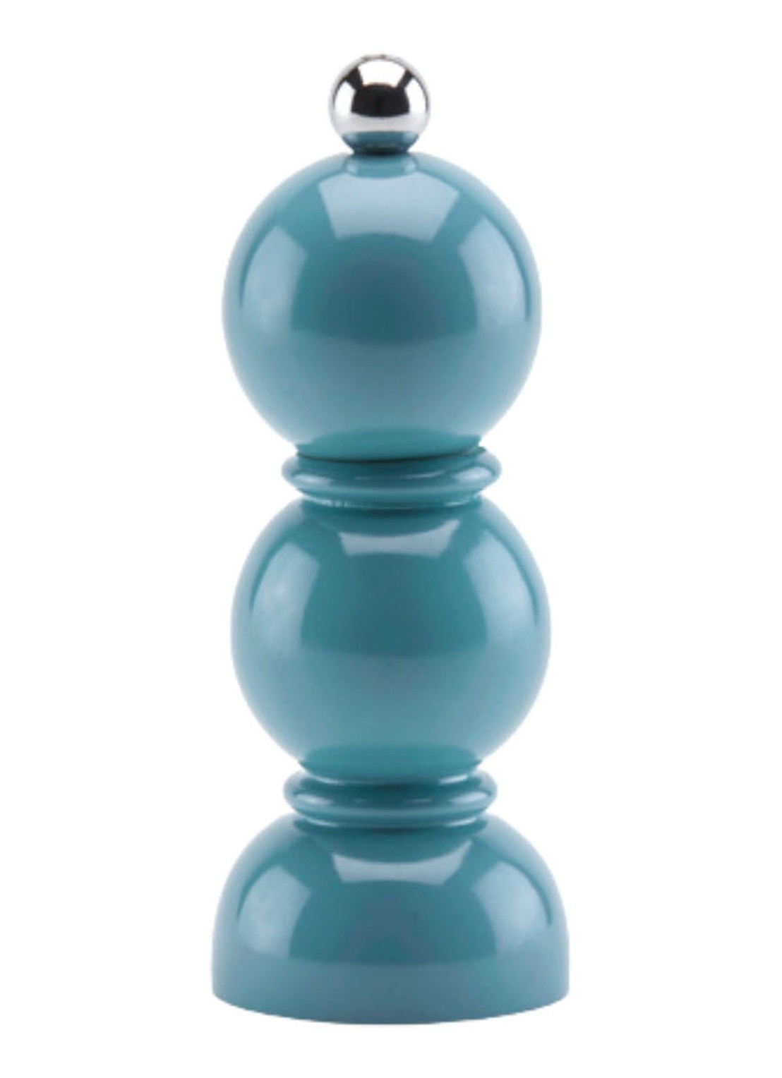 Addison Ross Mini Bobbin peper / zoutmolen 14 cm - voorkant blauwgrijs