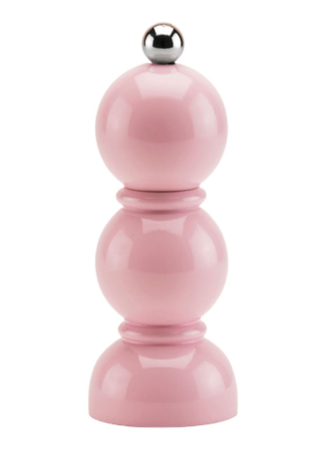Addison Ross Mini Bobbin peper / zoutmolen 14 cm - voorkant roze