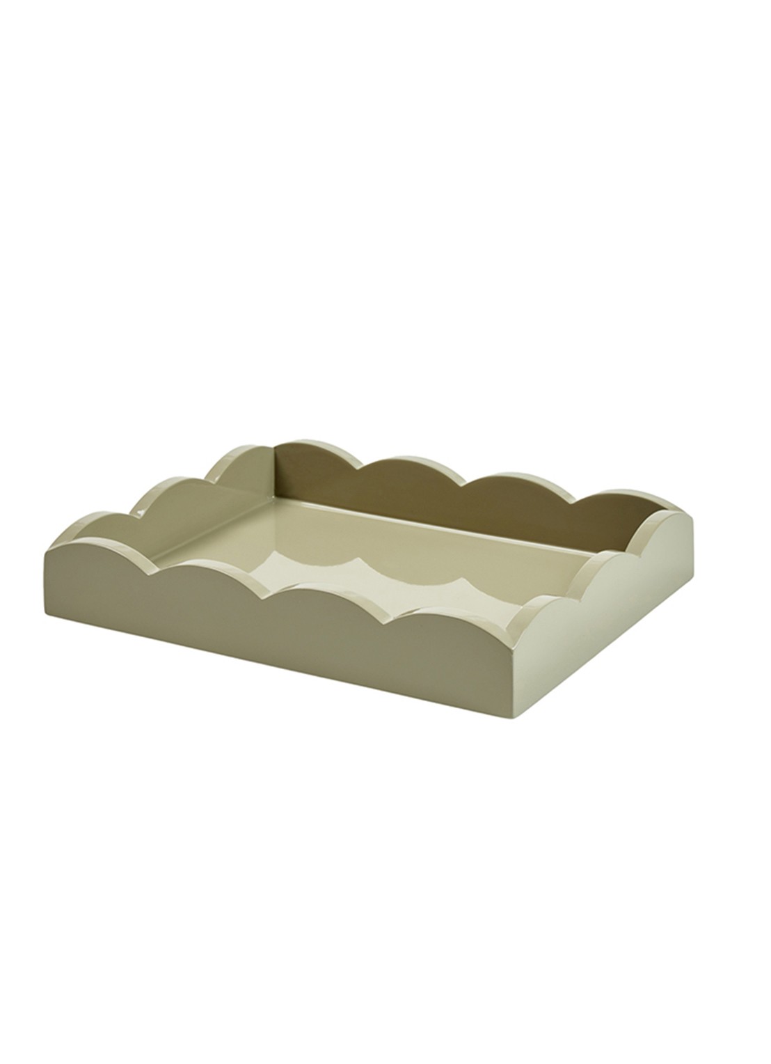Addison Ross Scallop dienblad 20 x 27 cm - voorkant grijs