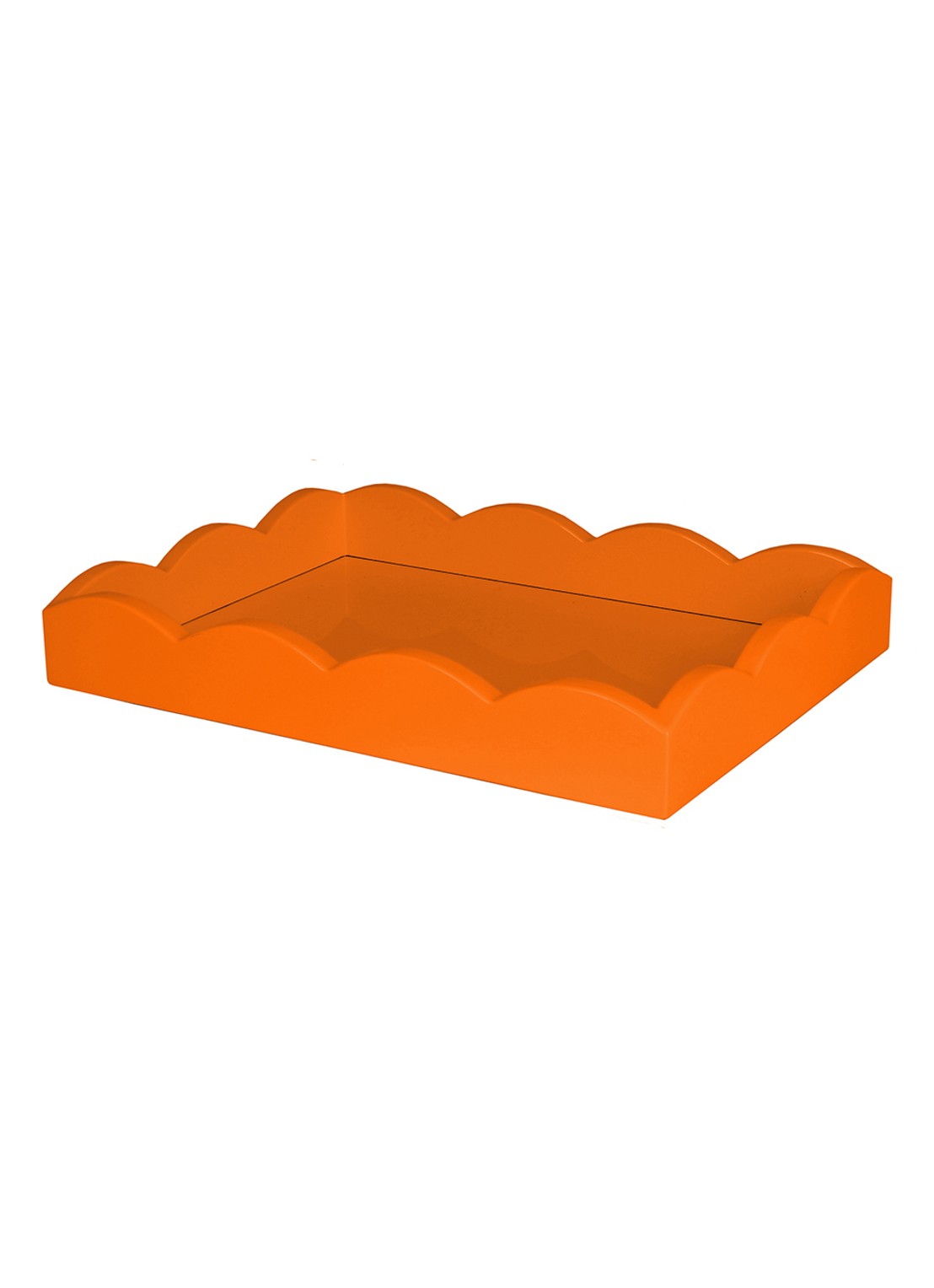 Addison Ross Scallop dienblad 20 x 27 cm - voorkant orange