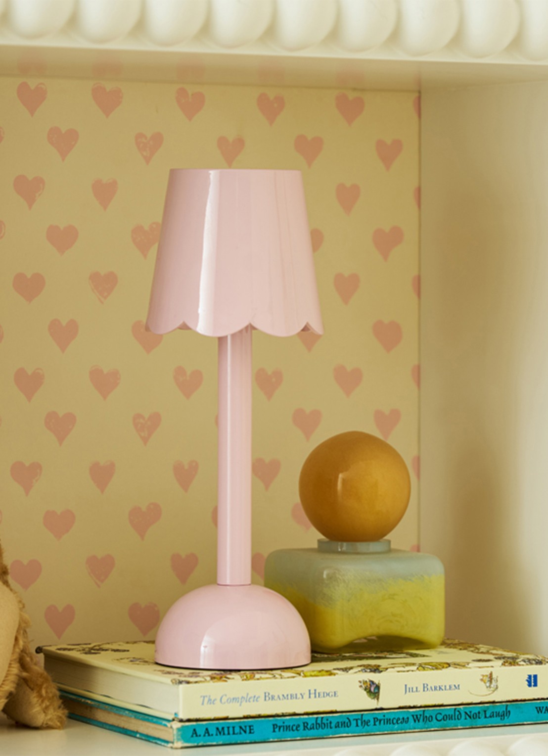 Addison Ross Scallop LED tafellamp 28 cm    - detail 3 roze
