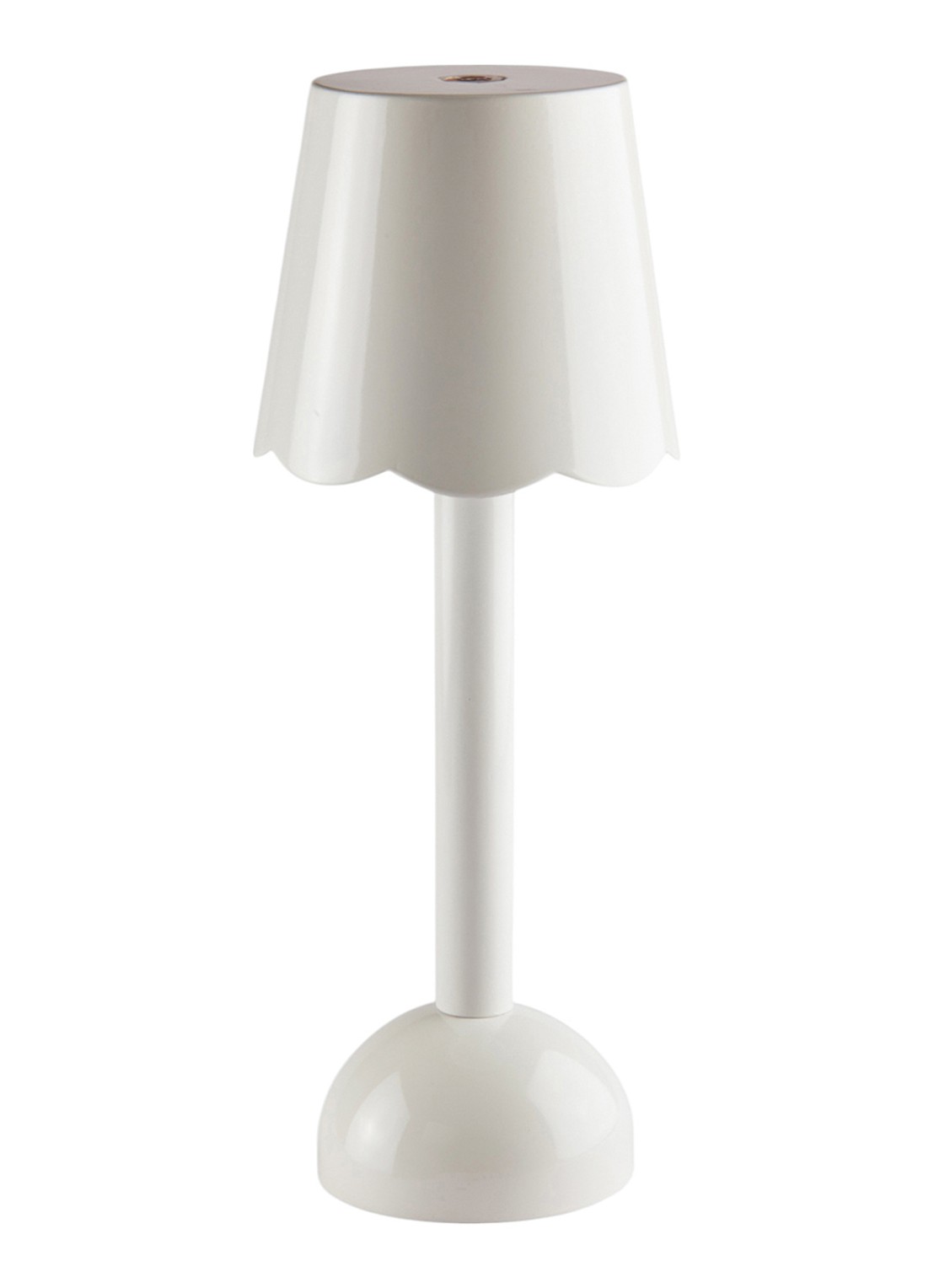 Addison Ross Scallop LED tafellamp 28 cm - voorkant wit