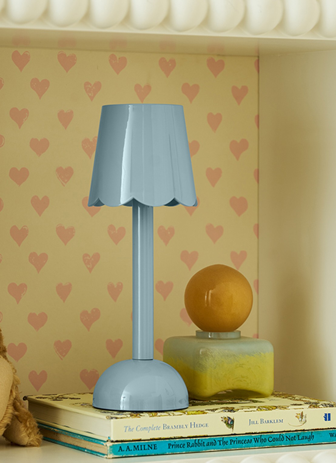 Addison Ross Scallop LED tafellamp 28 cm    - voorkant 3 blauw