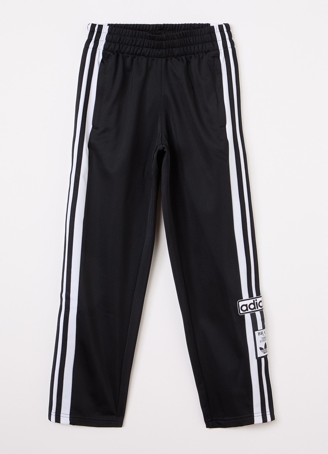 Adidas Adibreak straight fit trackpants met logo - voorkant zwart
