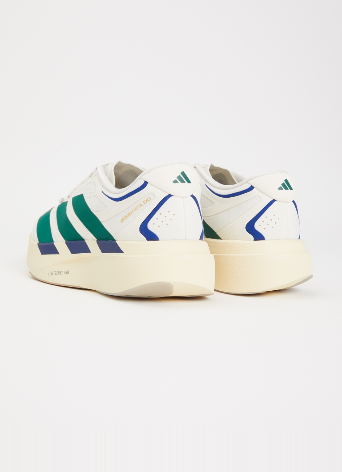 Adidas Adizero EVO SL EXO sneaker van mesh - achterkant gebroken wit
