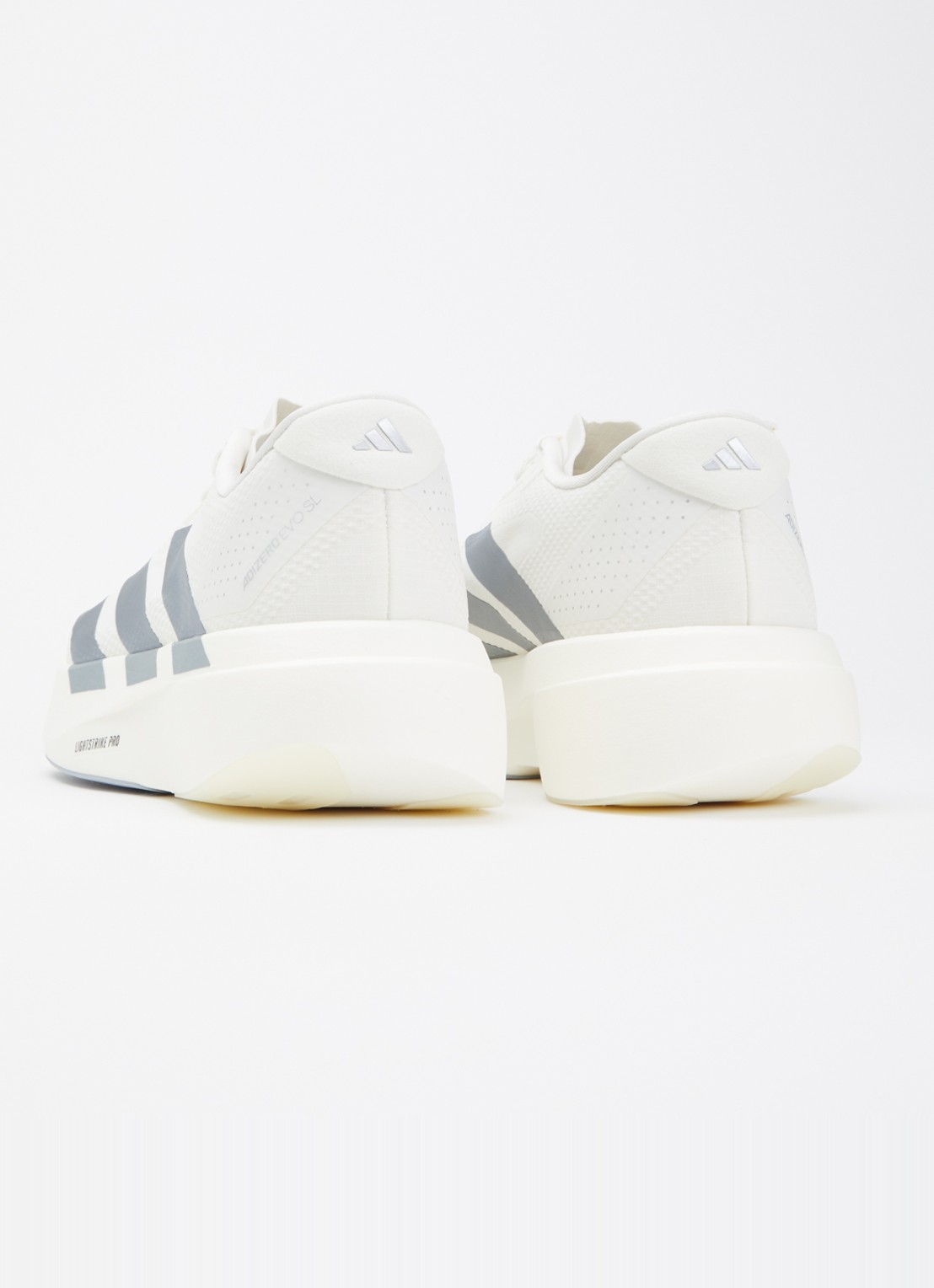 Adidas Adizero Evo SL hardloopschoen met logo  - achterkant 5 wit
