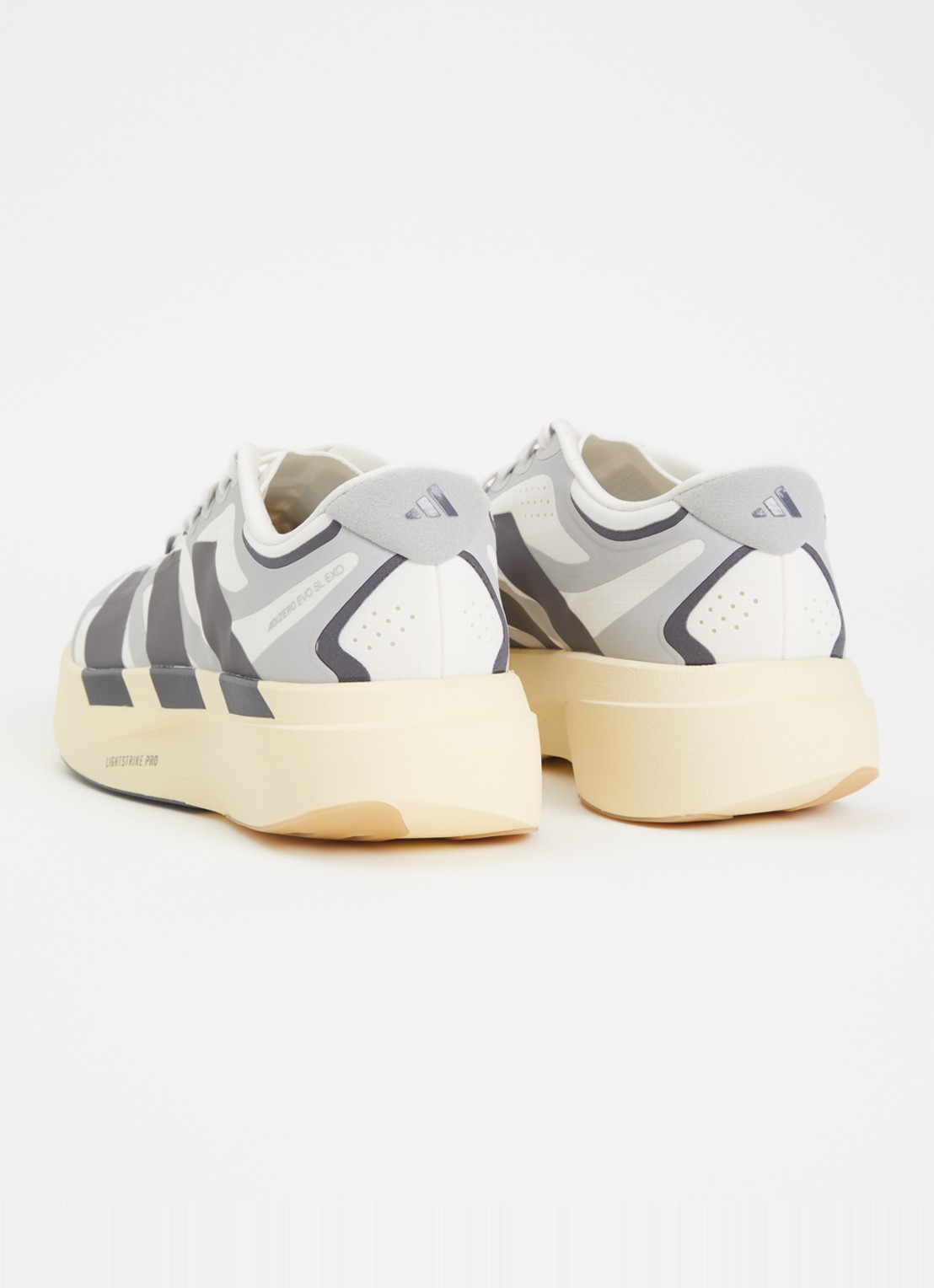 Adidas Adizero Evo SL hardloopschoen met logo  - achterkant 5 grijs