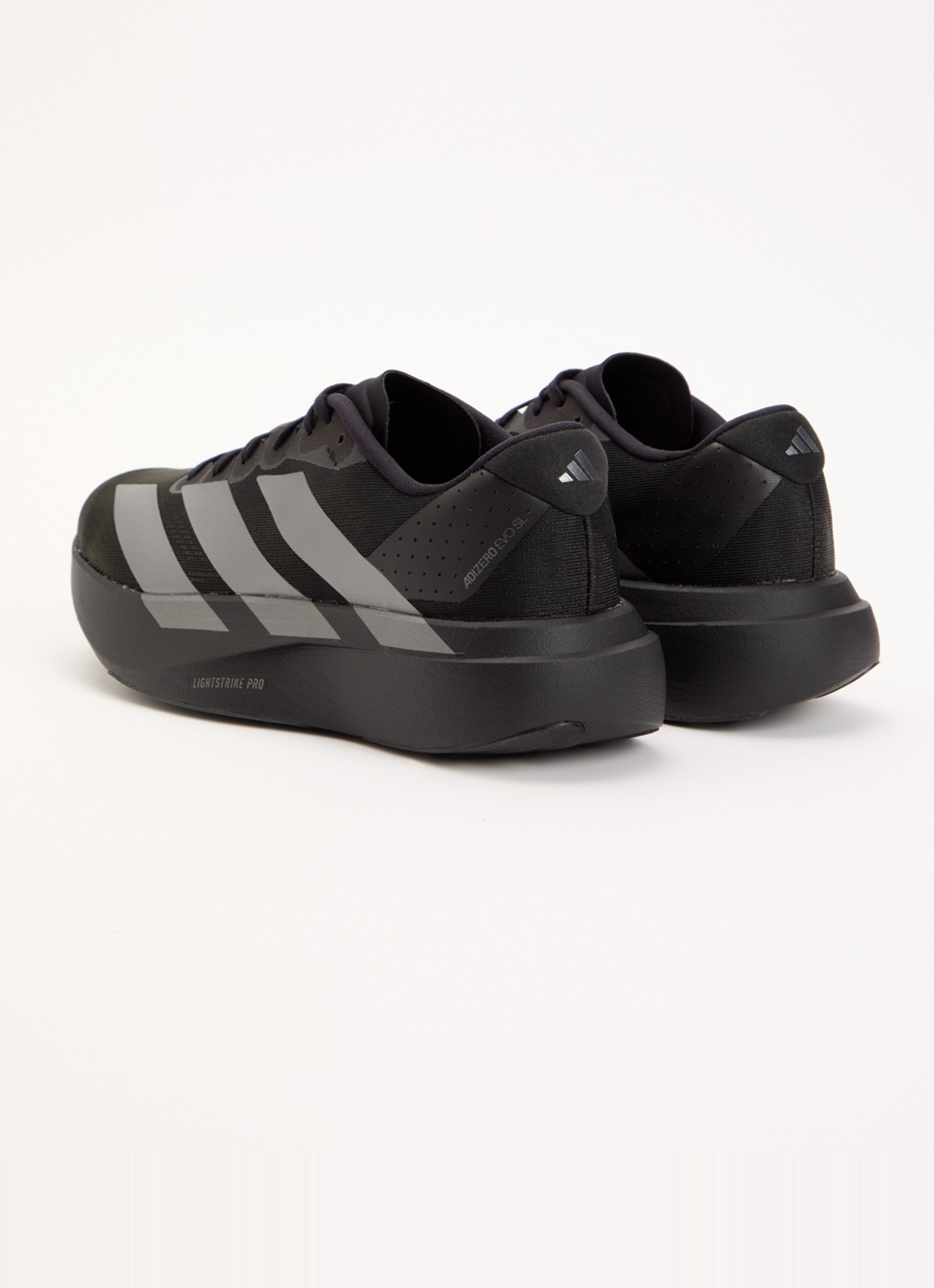Adidas Adizero Evo SL W sneaker met gebreid bovenwerk - achterkant zwart