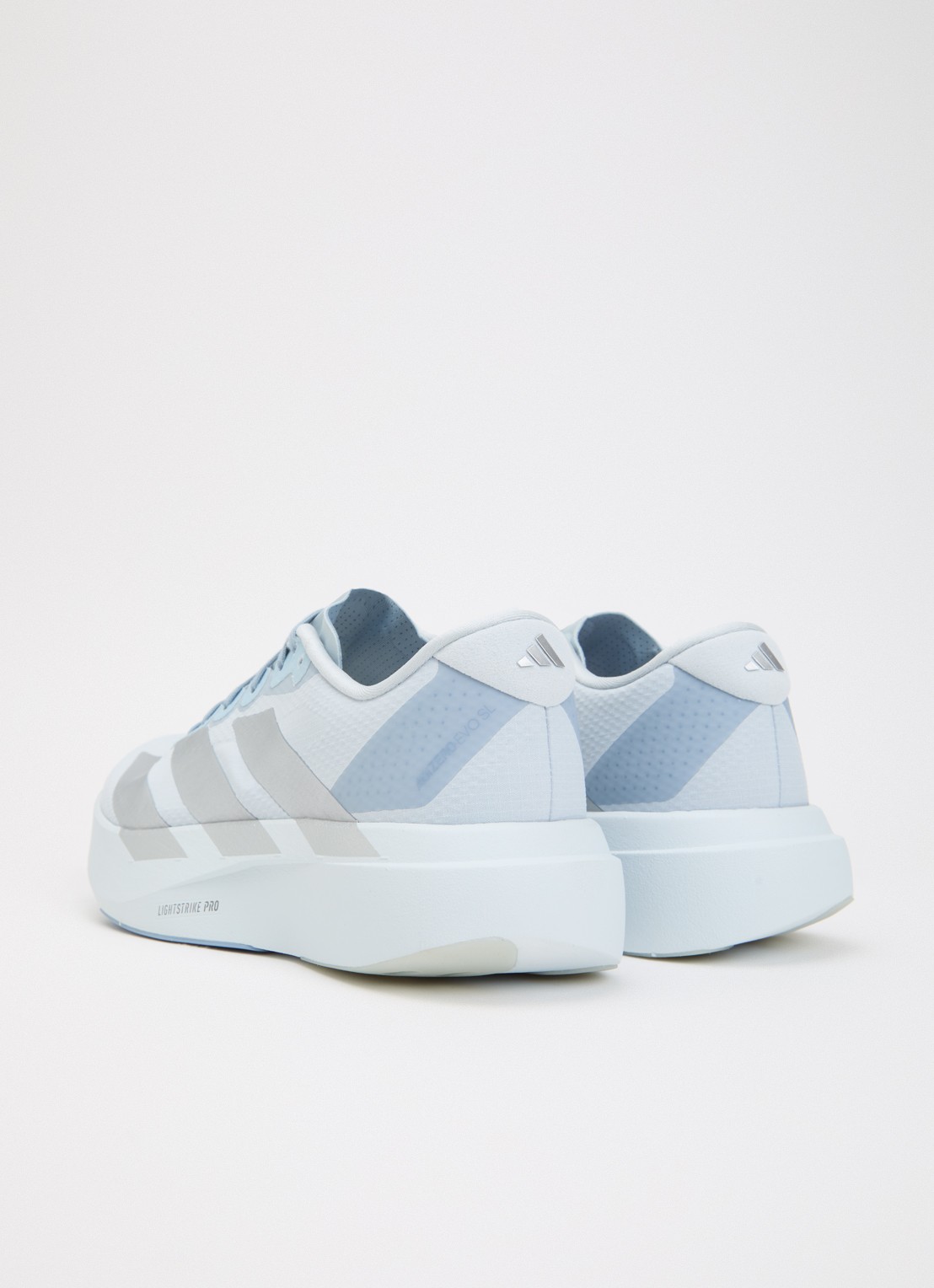 Adidas Adizero sneaker van mesh met logo - achterkant lichtblauw