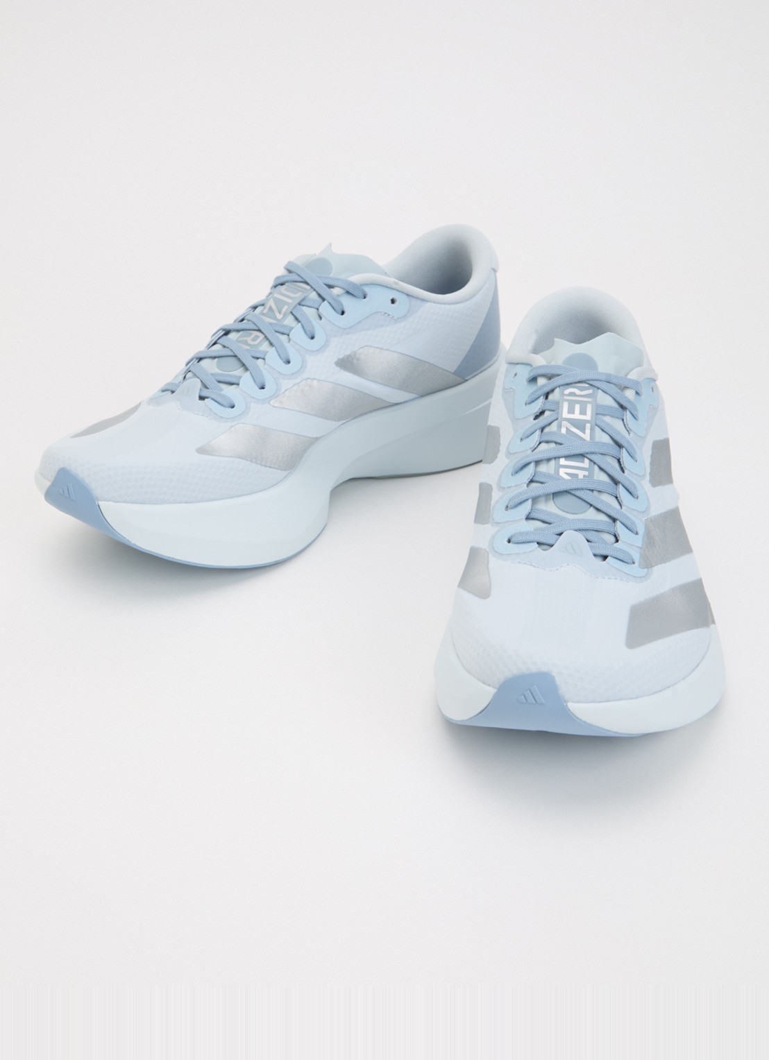 Adidas Adizero sneaker van mesh met logo - detail 3 lichtblauw