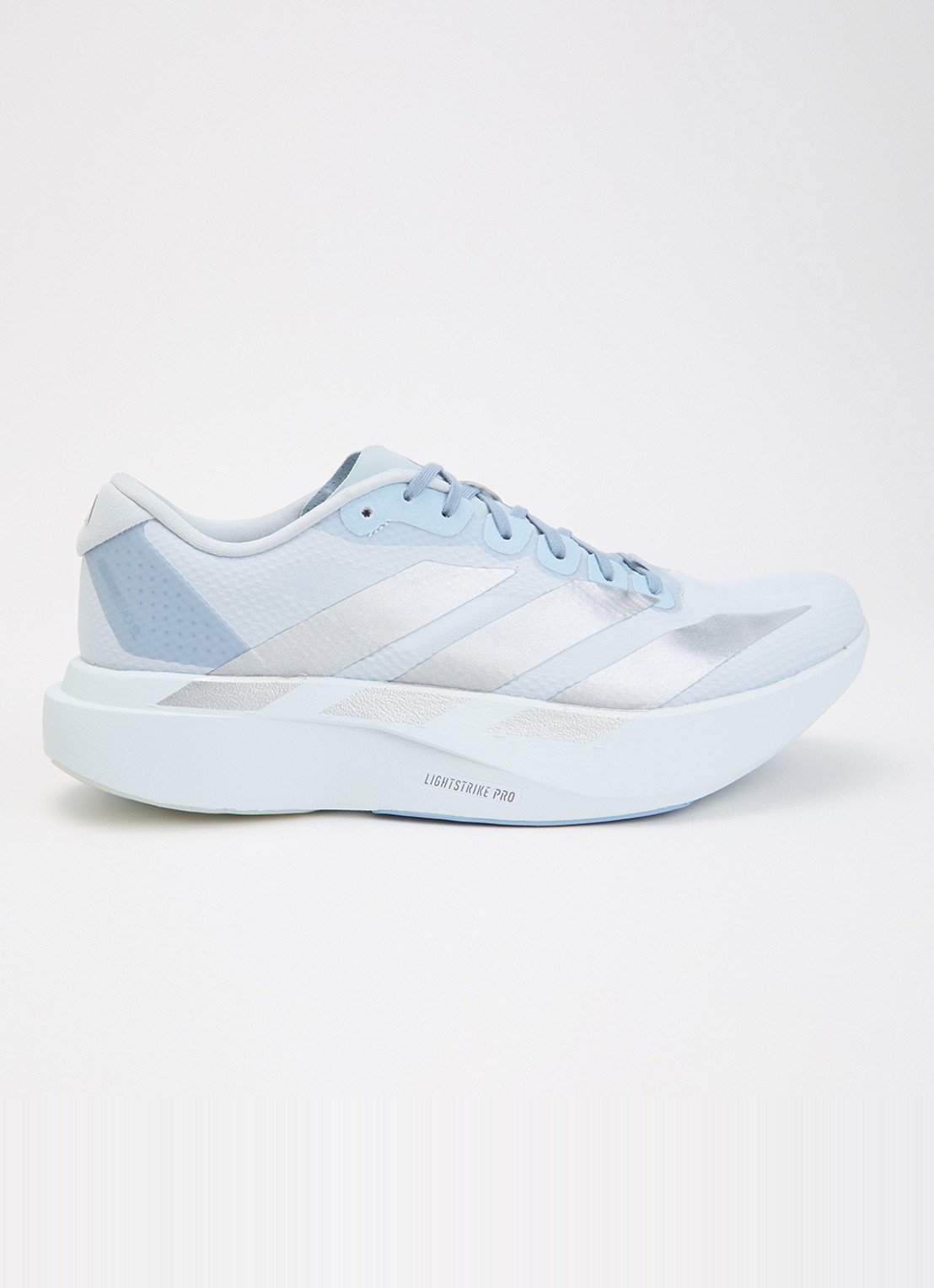 Adidas Adizero sneaker van mesh met logo - voorkant 2 lichtblauw