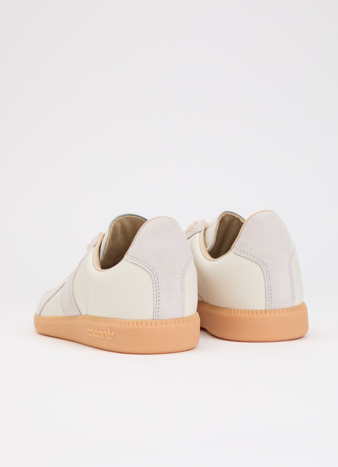 Adidas Army sneakers van leer met suède details - achterkant 4 creme