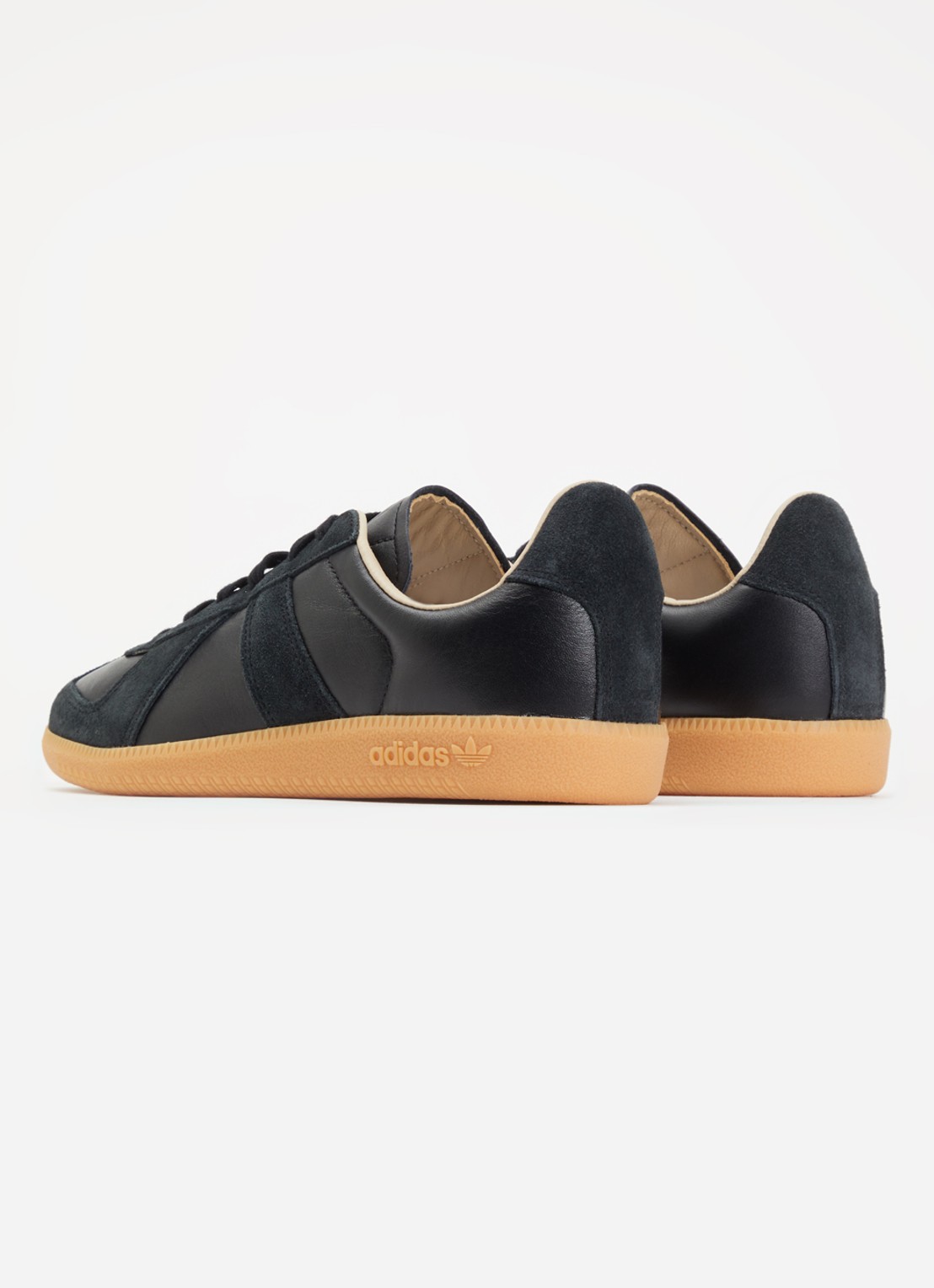 Adidas Army sneakers van leer met suède details - achterkant 5 zwart
