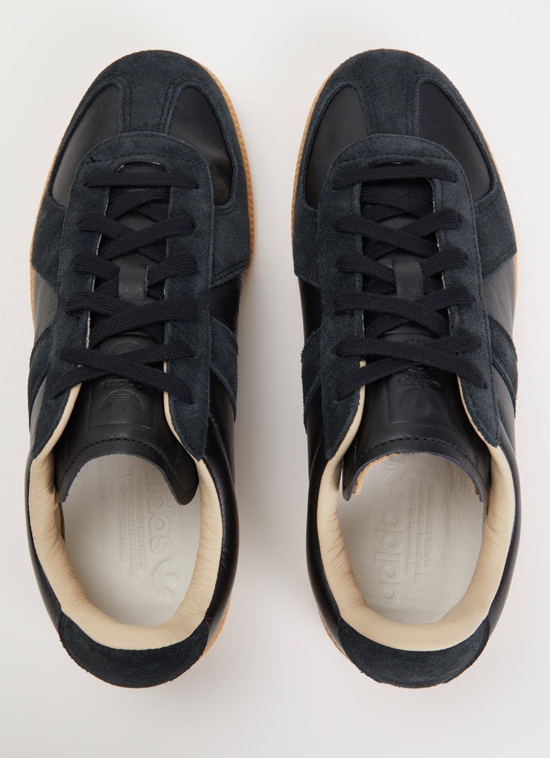 Adidas Army sneakers van leer met suède details - detail 2 zwart