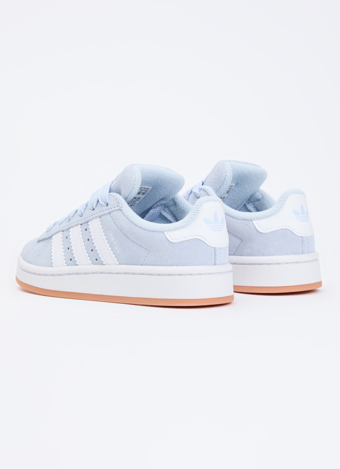 Adidas Campus 00s sneaker van suède met leren details - achterkant 4 lichtblauw