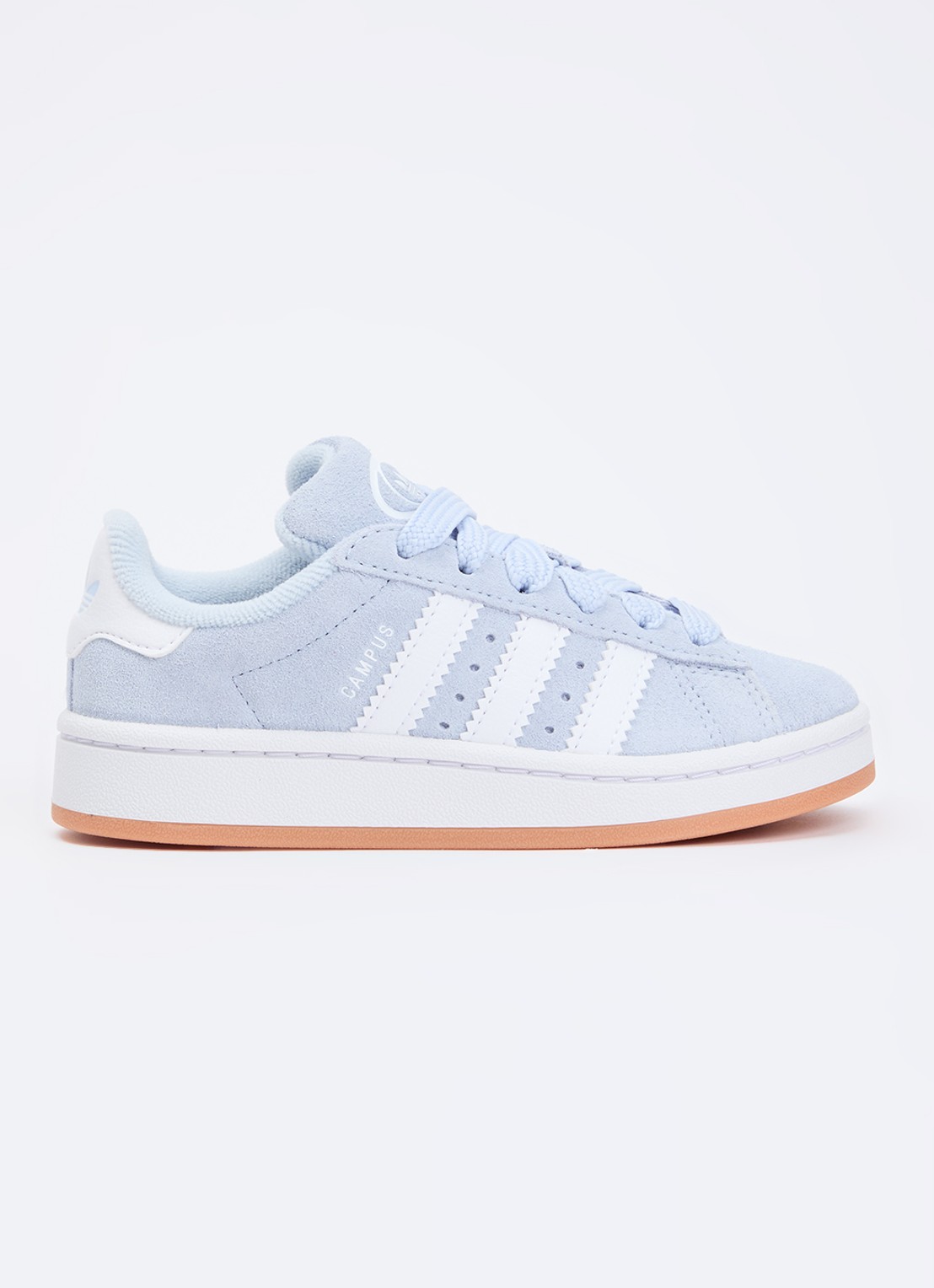 Adidas Campus 00s sneaker van suède met leren details - voorkant lichtblauw