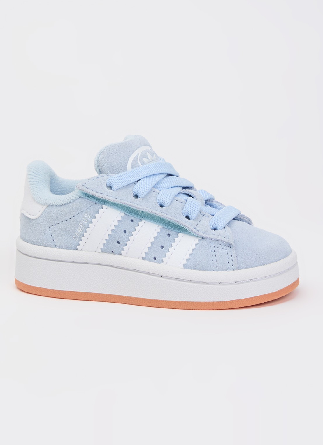 Adidas Campus 00s sneaker van suède - voorkant 3 lichtblauw
