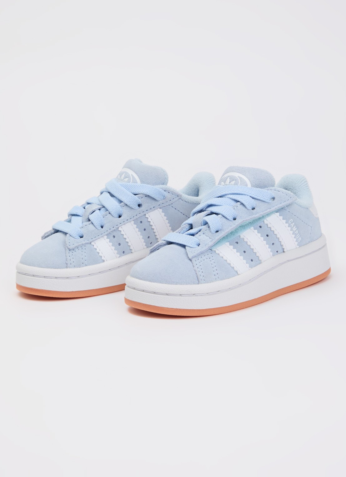 Adidas Campus 00s sneaker van suède - voorkant 4 lichtblauw