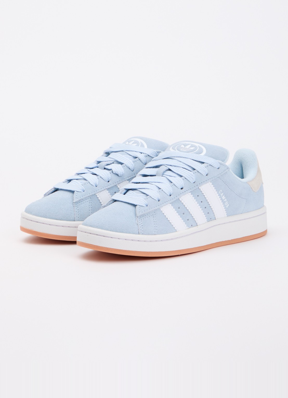 Adidas Campus 00s sneaker van suède - voorkant 2 lichtblauw