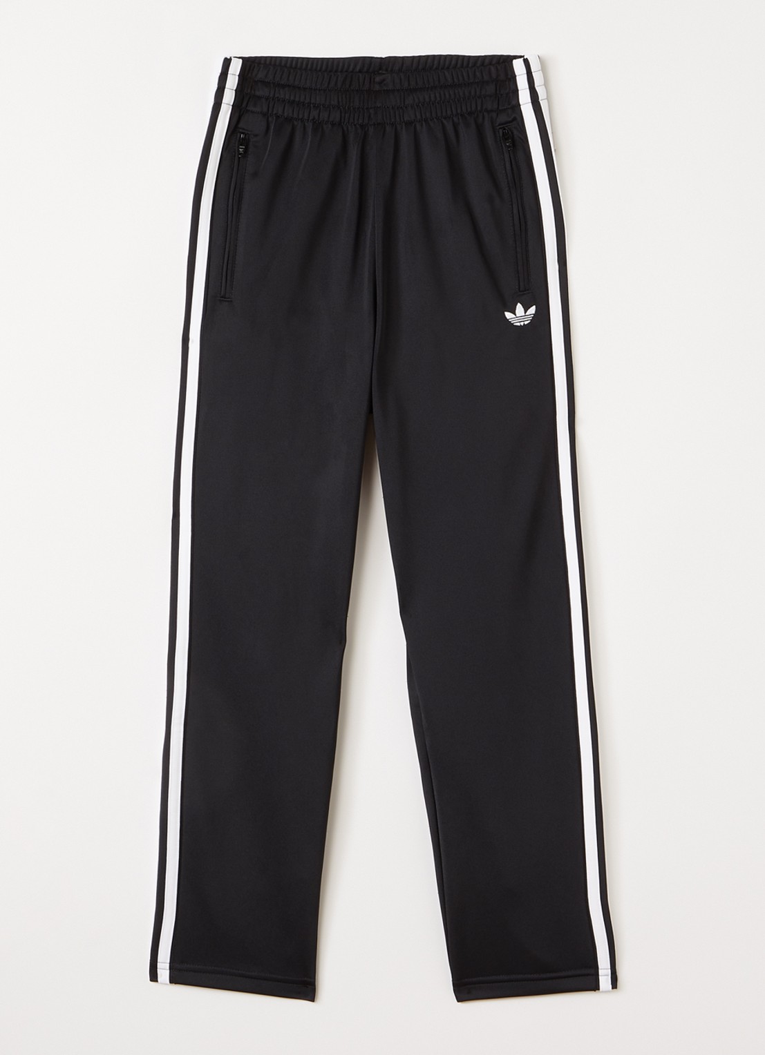 Adidas Firebird straight fit trackpants met logo - voorkant 2 zwart