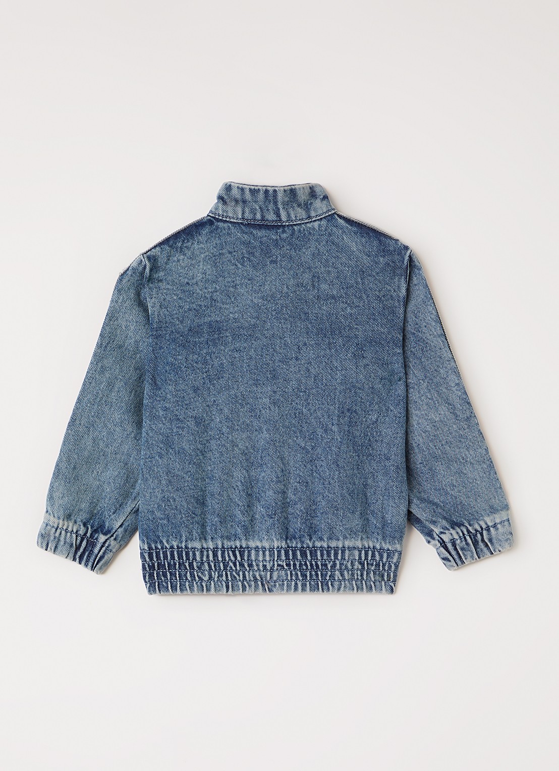 Adidas Firebird trackvest van denim - achterkant 2 indigo