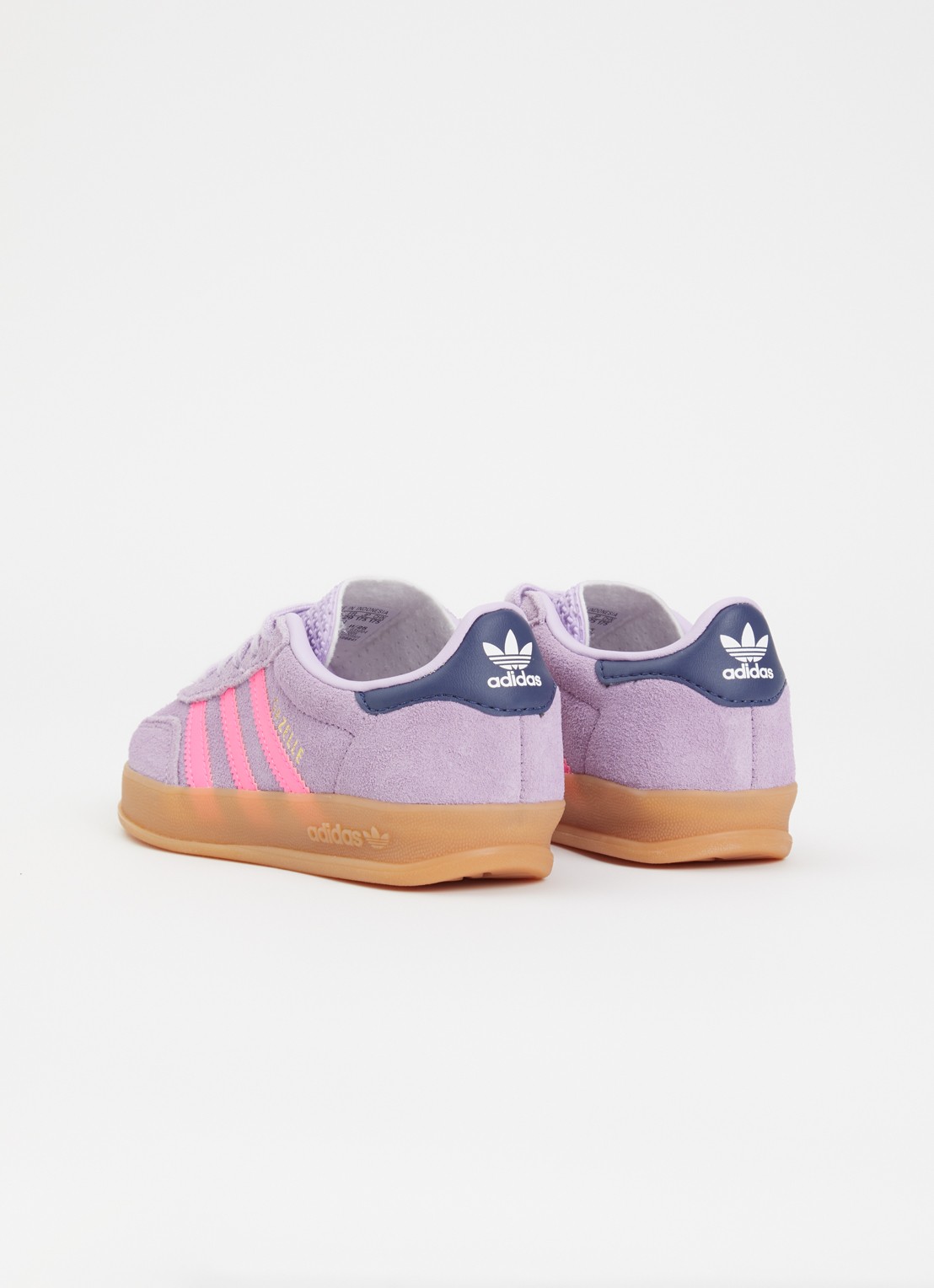 Adidas Gazelle Indoor J sneaker van suède - achterkant 4 paars