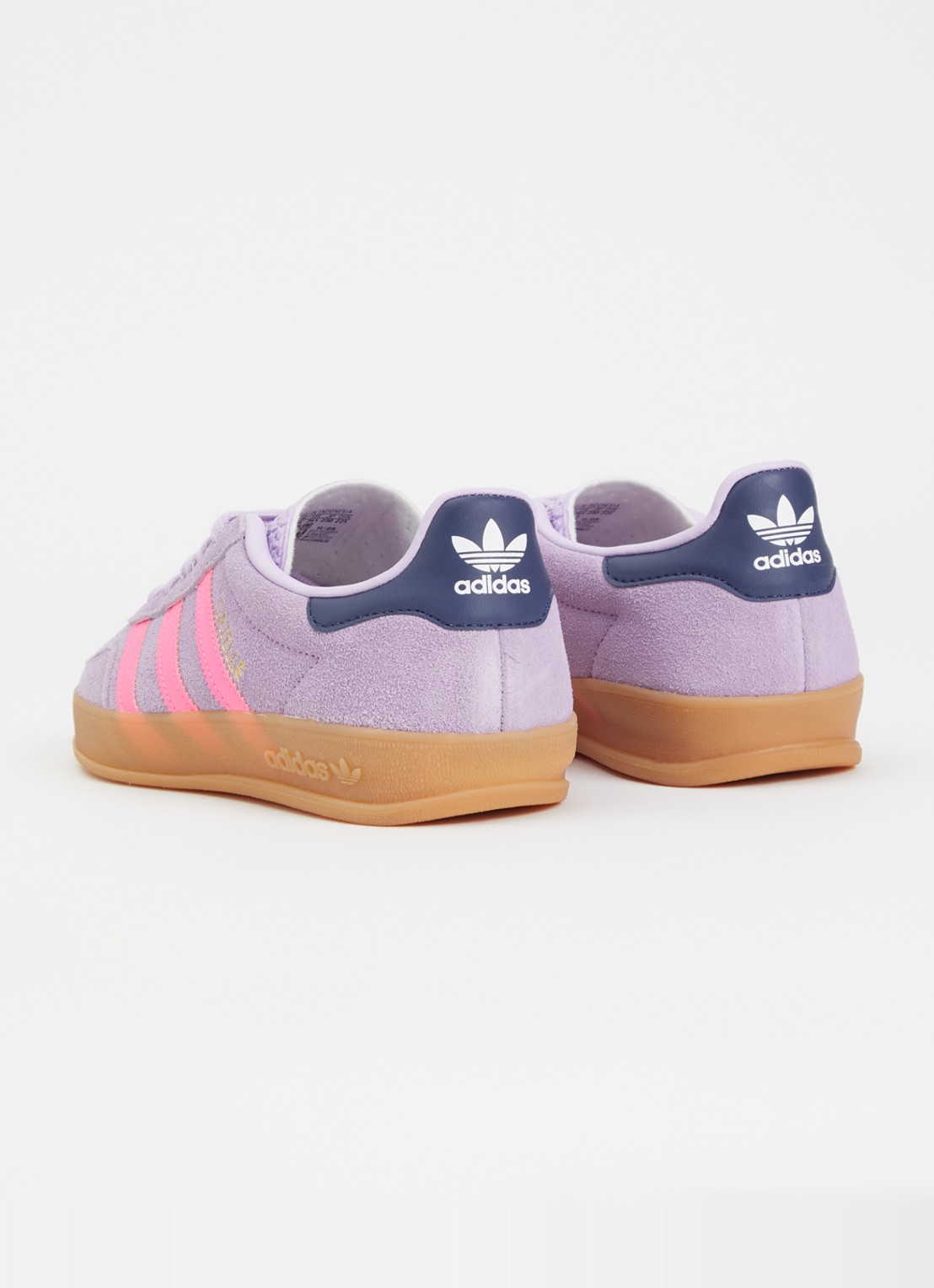 Adidas Gazelle Indoor J sneaker van suède - achterkant 3 paars