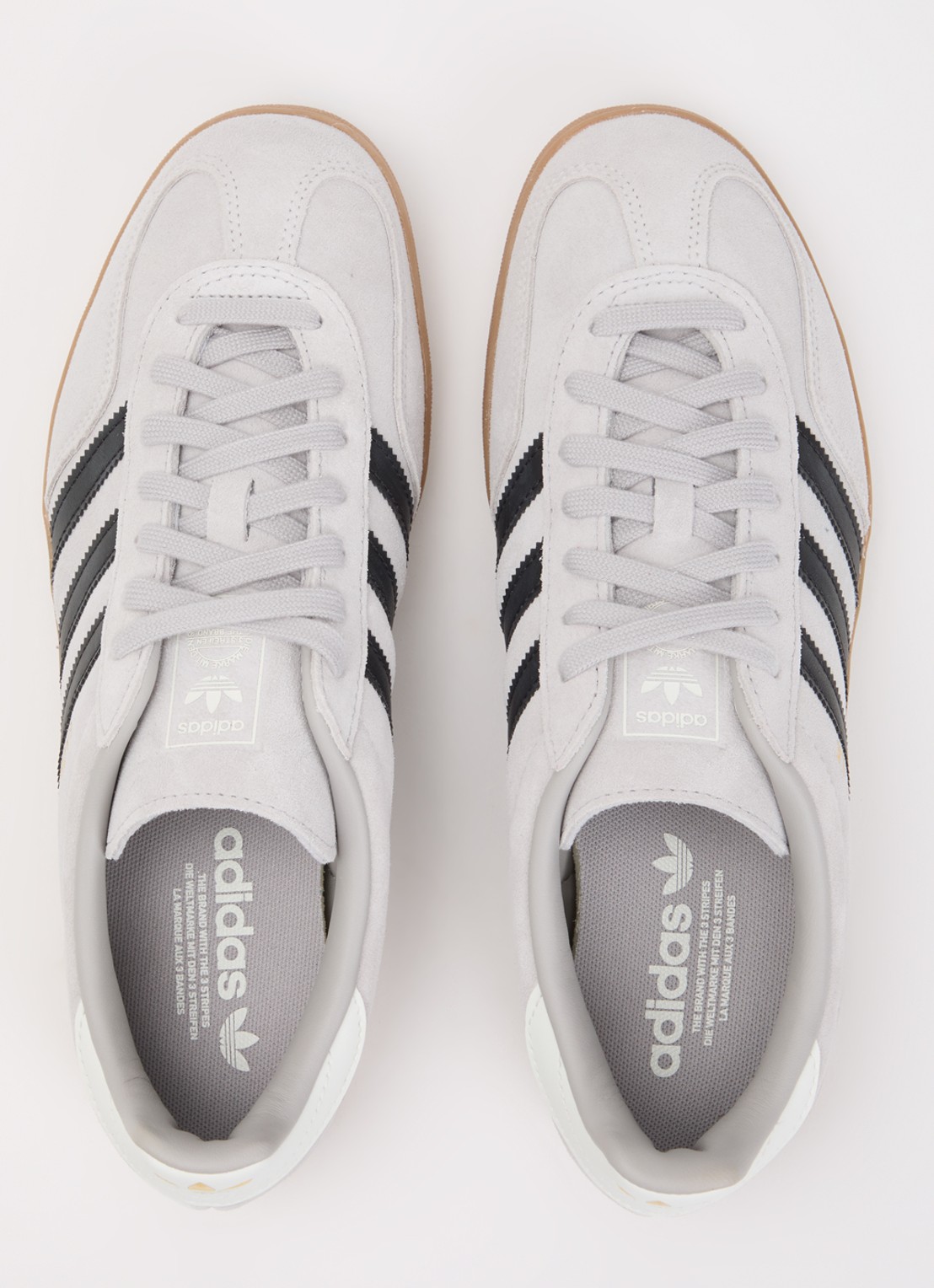 Adidas Gazelle Indoor sneaker van suéde met details van leer  - detail 3 lichtgrijs