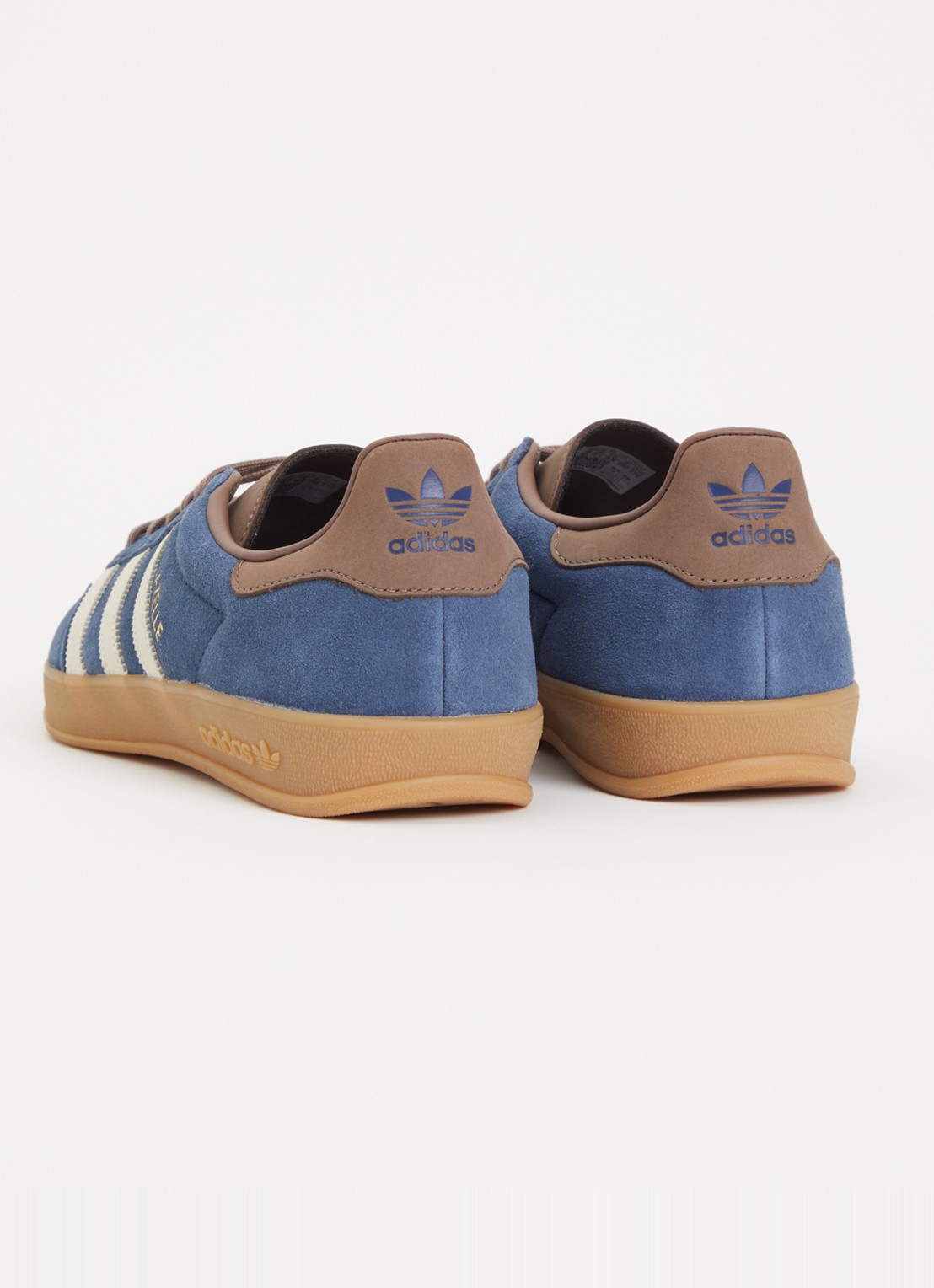 Adidas Gazelle Indoor sneaker van suéde met details van leer  - achterkant 4 blauw