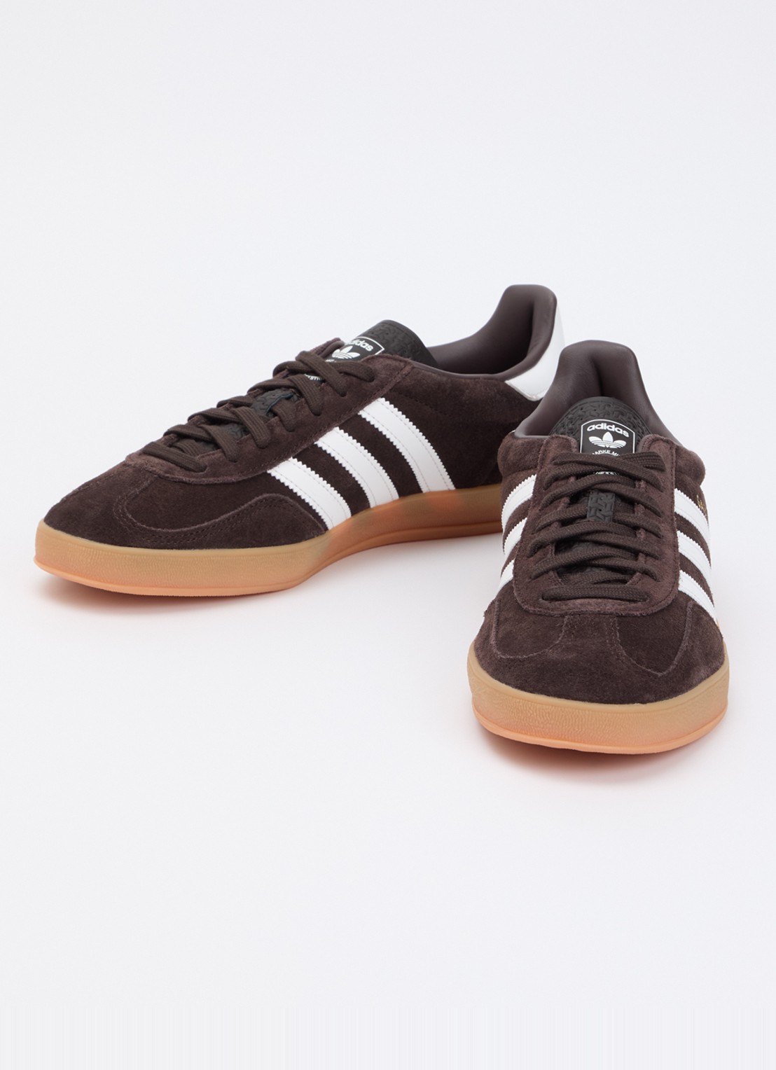 Adidas Gazelle Indoor sneaker van suède met logo - detail 2 donkerbruin