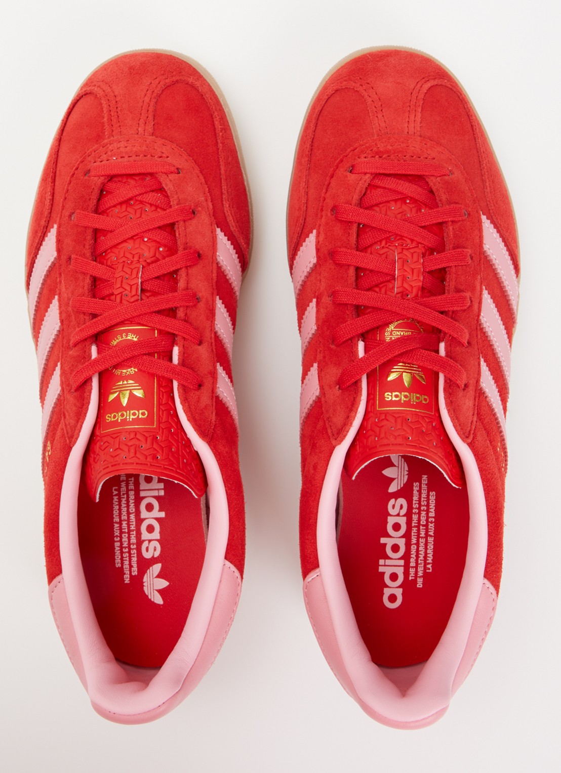 Adidas Gazelle Indoor sneaker van suède - detail 3 rood