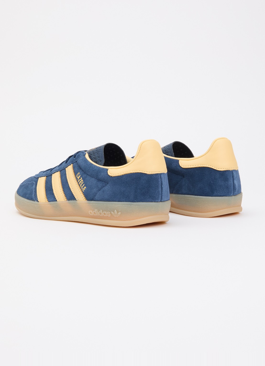 Adidas Gazelle indoor sneaker van suède - achterkant 5 donkerblauw