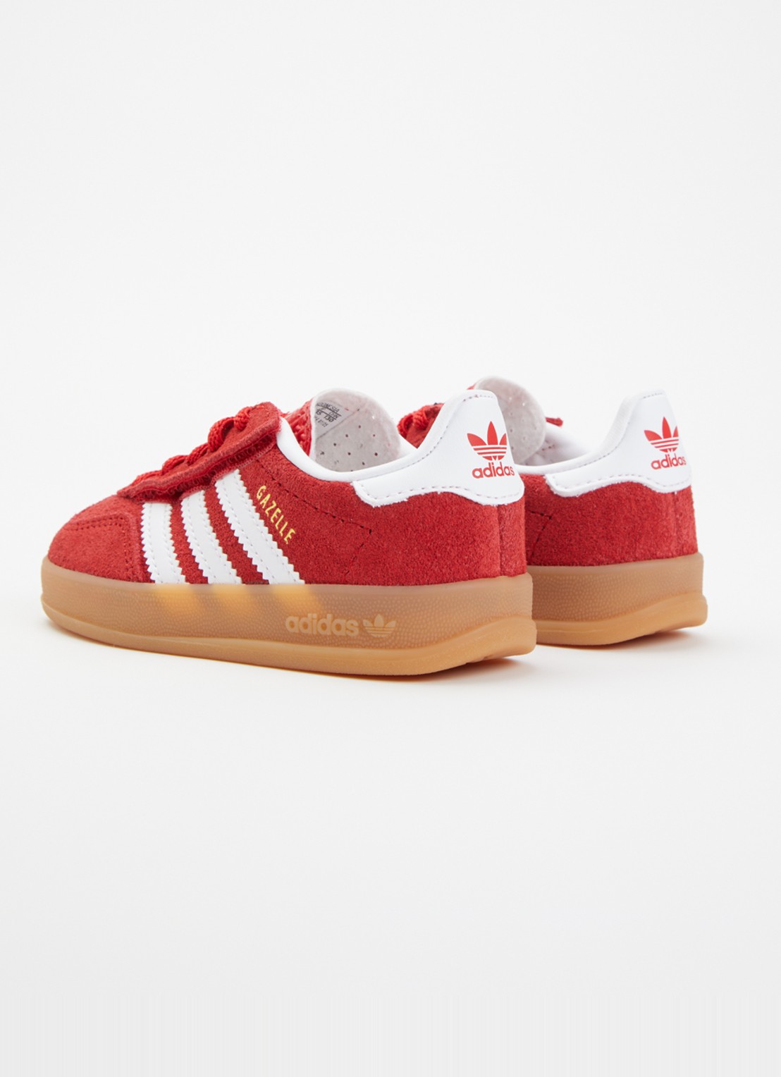 Adidas Gazelle Indoor sneaker van suède - achterkant rood