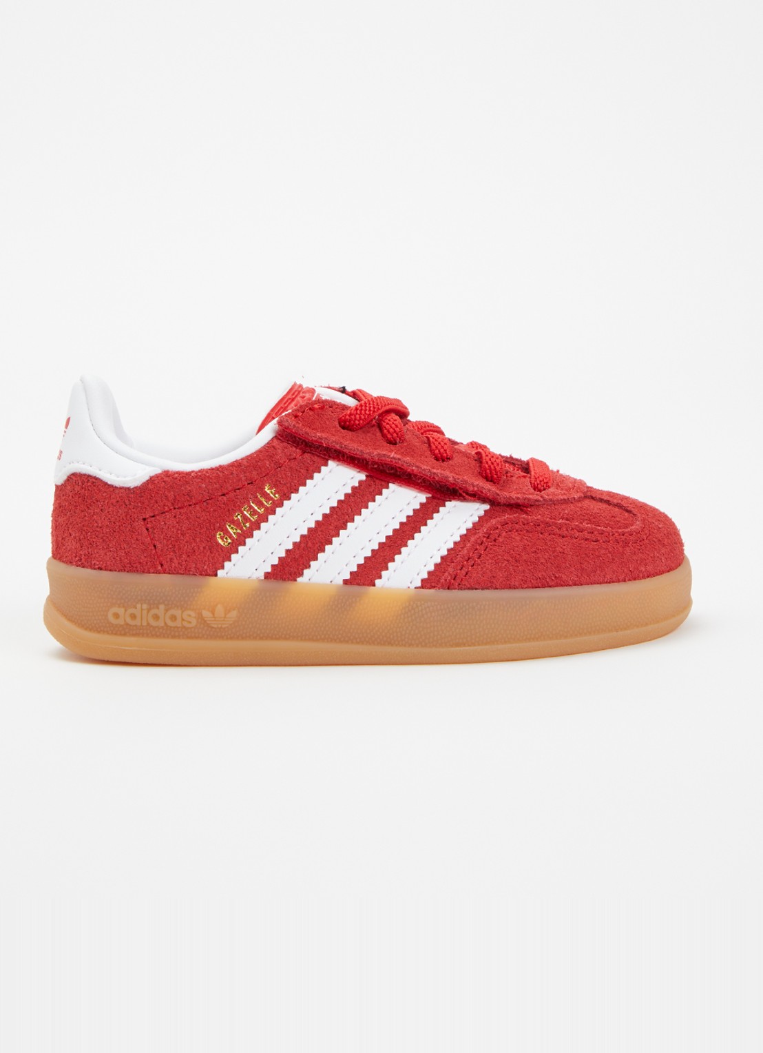 Adidas Gazelle Indoor sneaker van suède - voorkant 2 rood