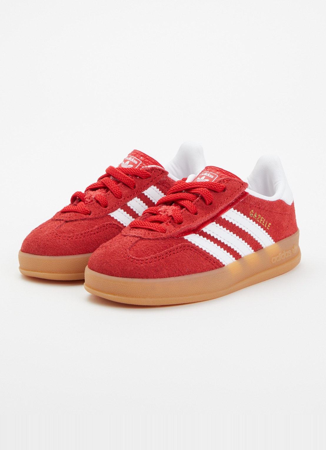 Adidas Gazelle Indoor sneaker van suède - voorkant 3 rood