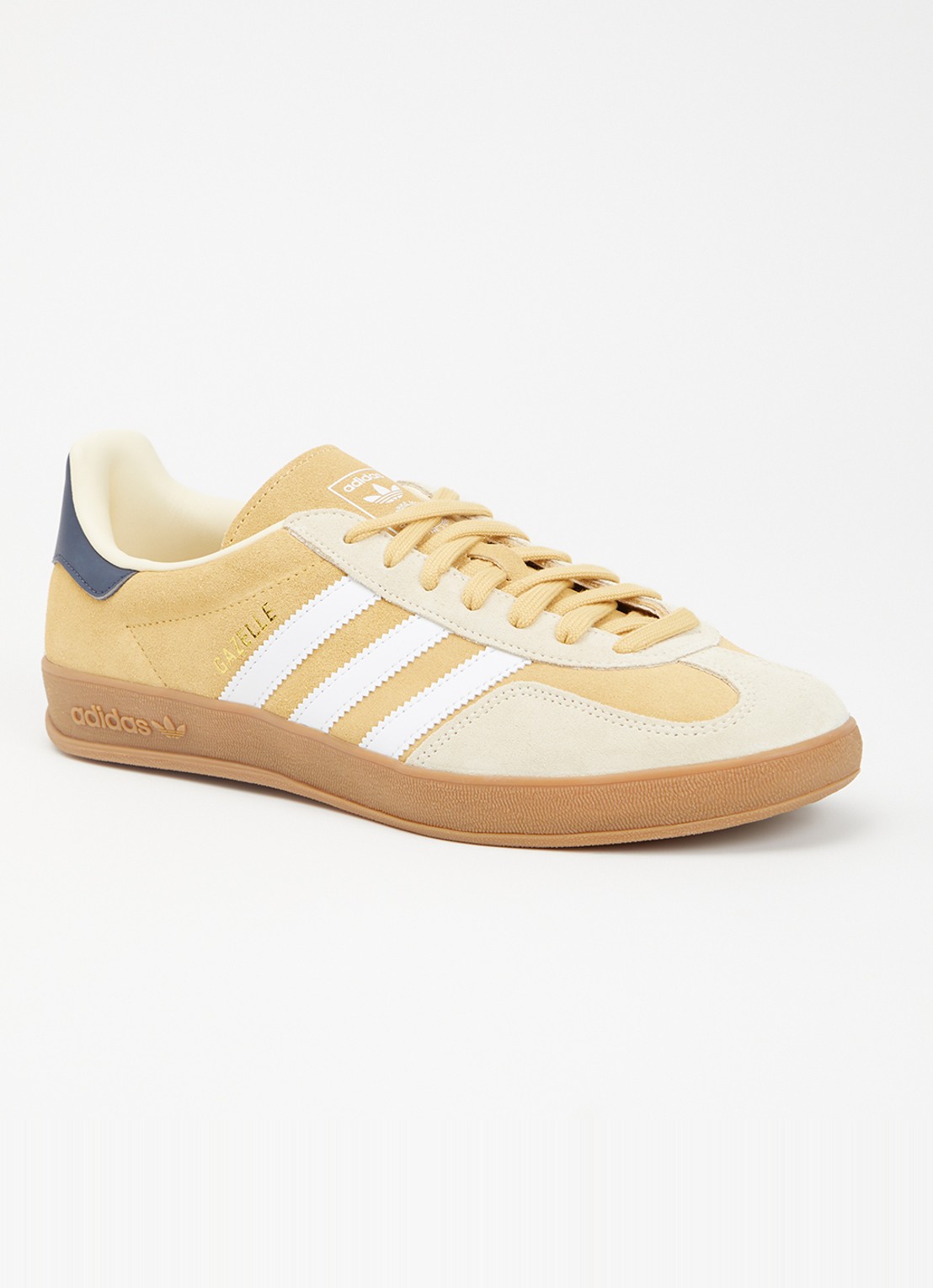 Adidas Gazelle Indoor sneaker van suède - voorkant geel