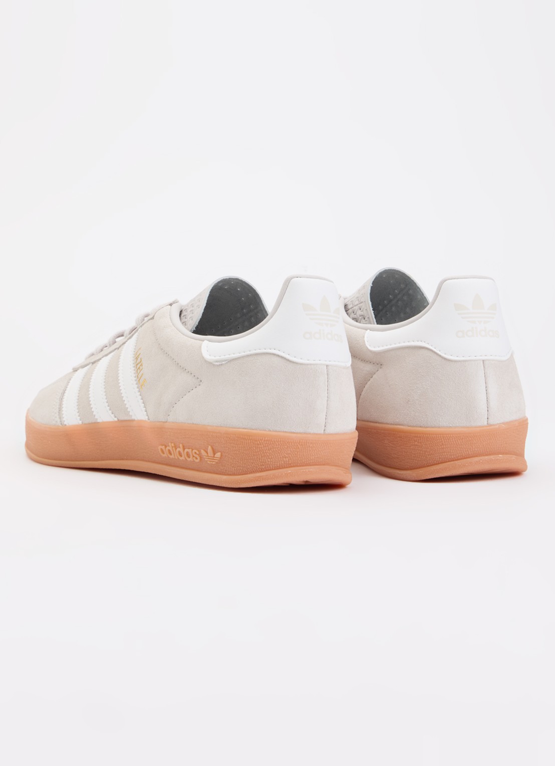 Adidas Gazelle Indoor sneaker van suède - achterkant lichtgrijs