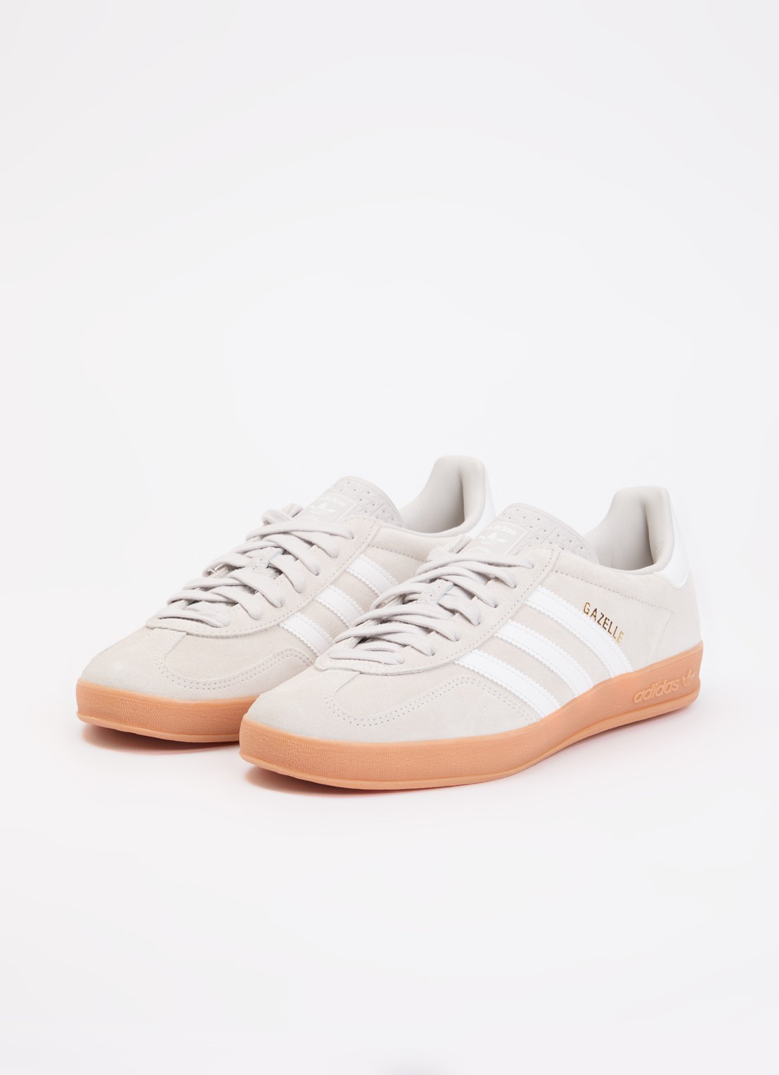 Adidas Gazelle Indoor sneaker van suède - detail 3 lichtgrijs